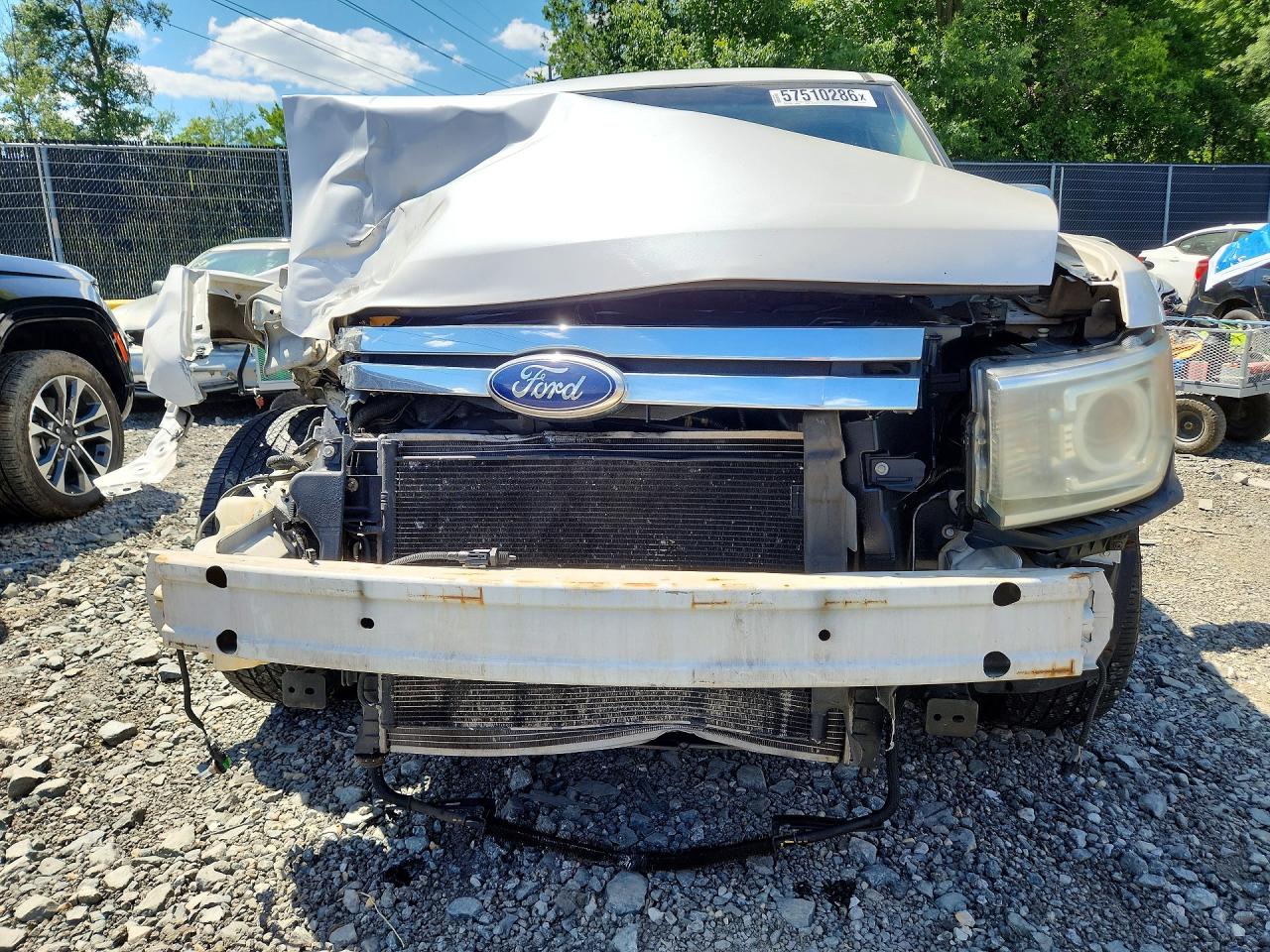 2012 Ford Flex Limited White vin: 2FMGK5DC2CBD04195