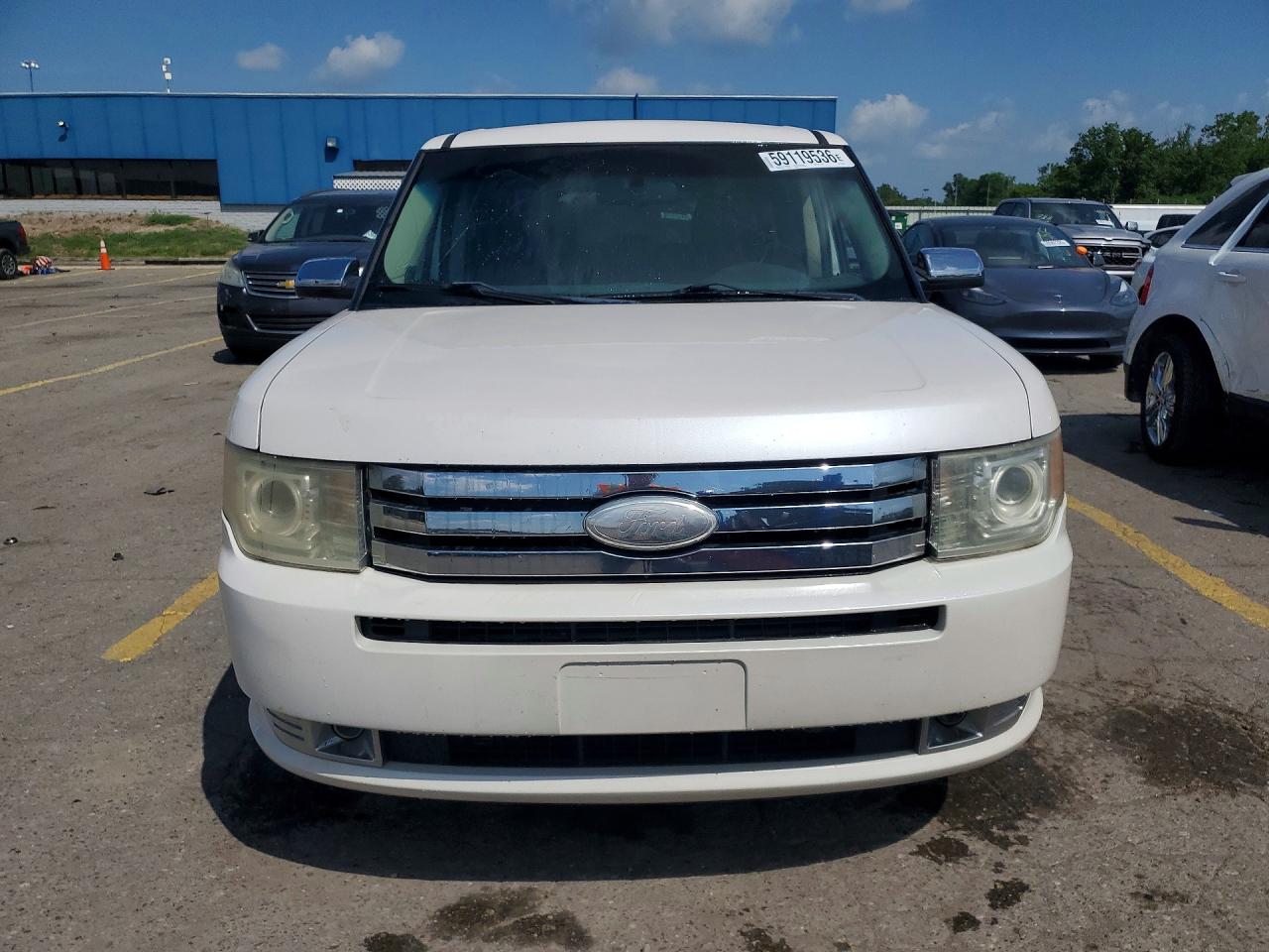 2012 Ford Flex Limited White vin: 2FMGK5DC3CBD01919