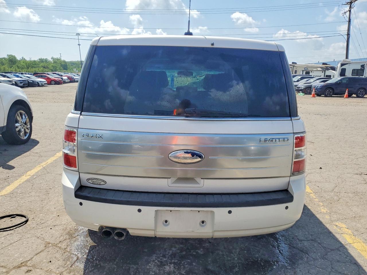2012 Ford Flex Limited White vin: 2FMGK5DC3CBD01919