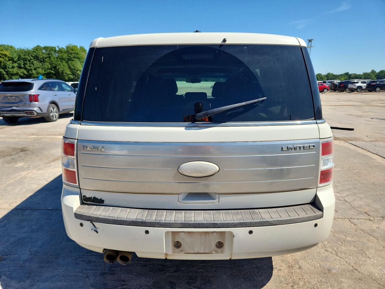2012 Ford Flex Limited White vin: 2FMGK5DC3CBD03430