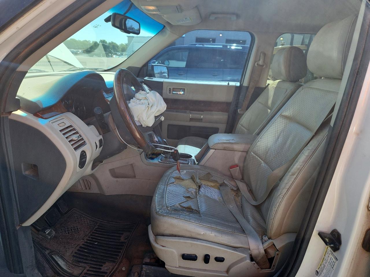 2012 Ford Flex Limited White vin: 2FMGK5DC3CBD03430