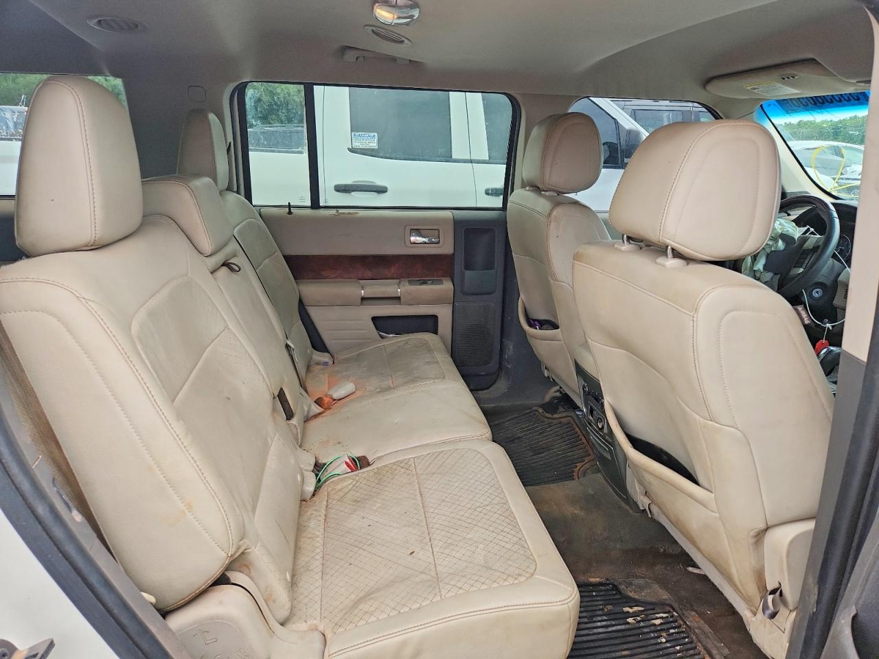 2012 Ford Flex Limited White vin: 2FMGK5DC3CBD03430
