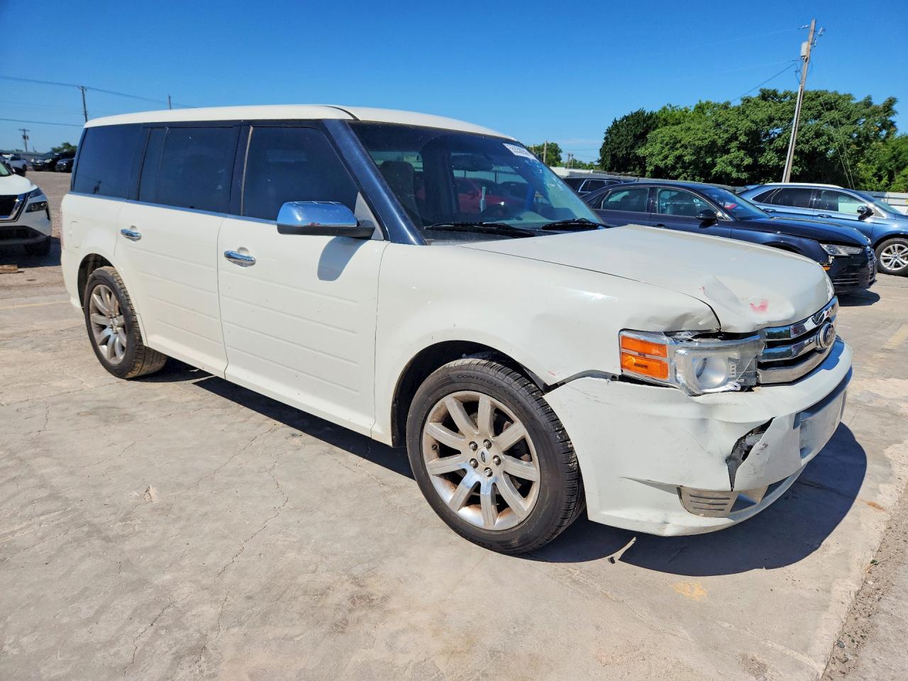 2012 Ford Flex Limited White vin: 2FMGK5DC3CBD03430