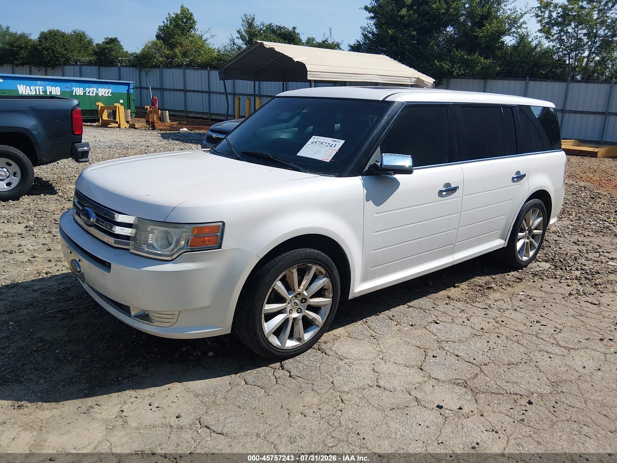 2012 Ford Flex Limited Белый vin: 2FMGK5DC5CBD19662