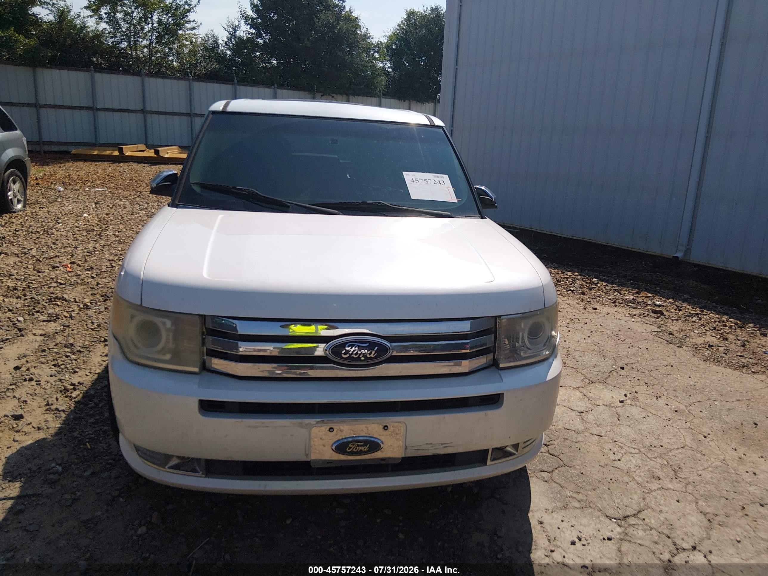 2012 Ford Flex Limited Белый vin: 2FMGK5DC5CBD19662