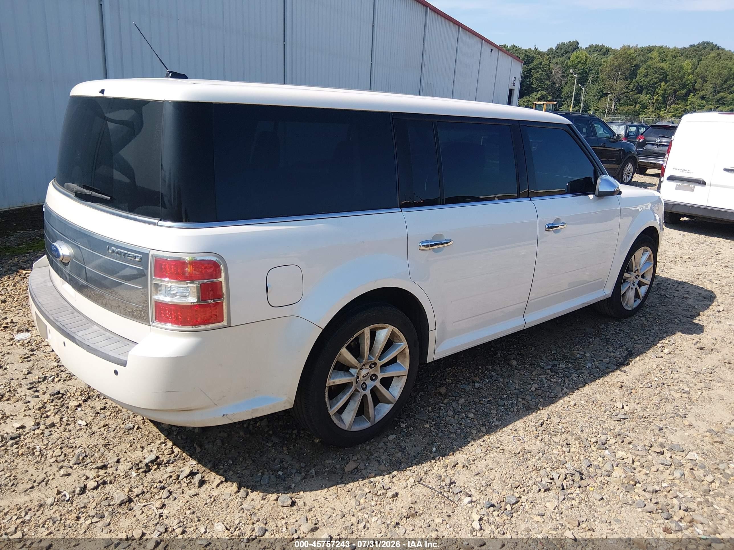 2012 Ford Flex Limited Белый vin: 2FMGK5DC5CBD19662