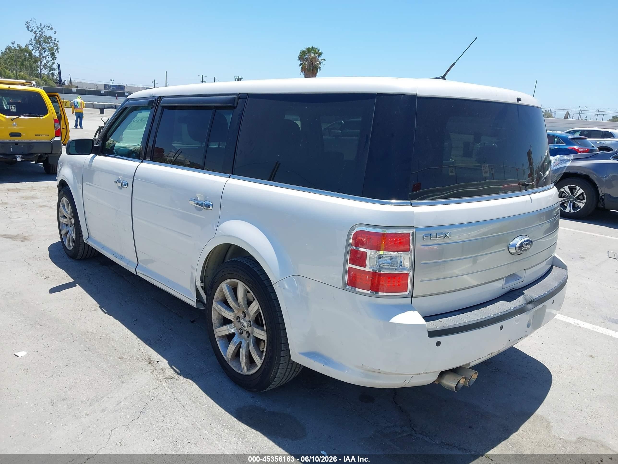 2010 Ford Flex Limited White vin: 2FMGK5DC6ABD03533