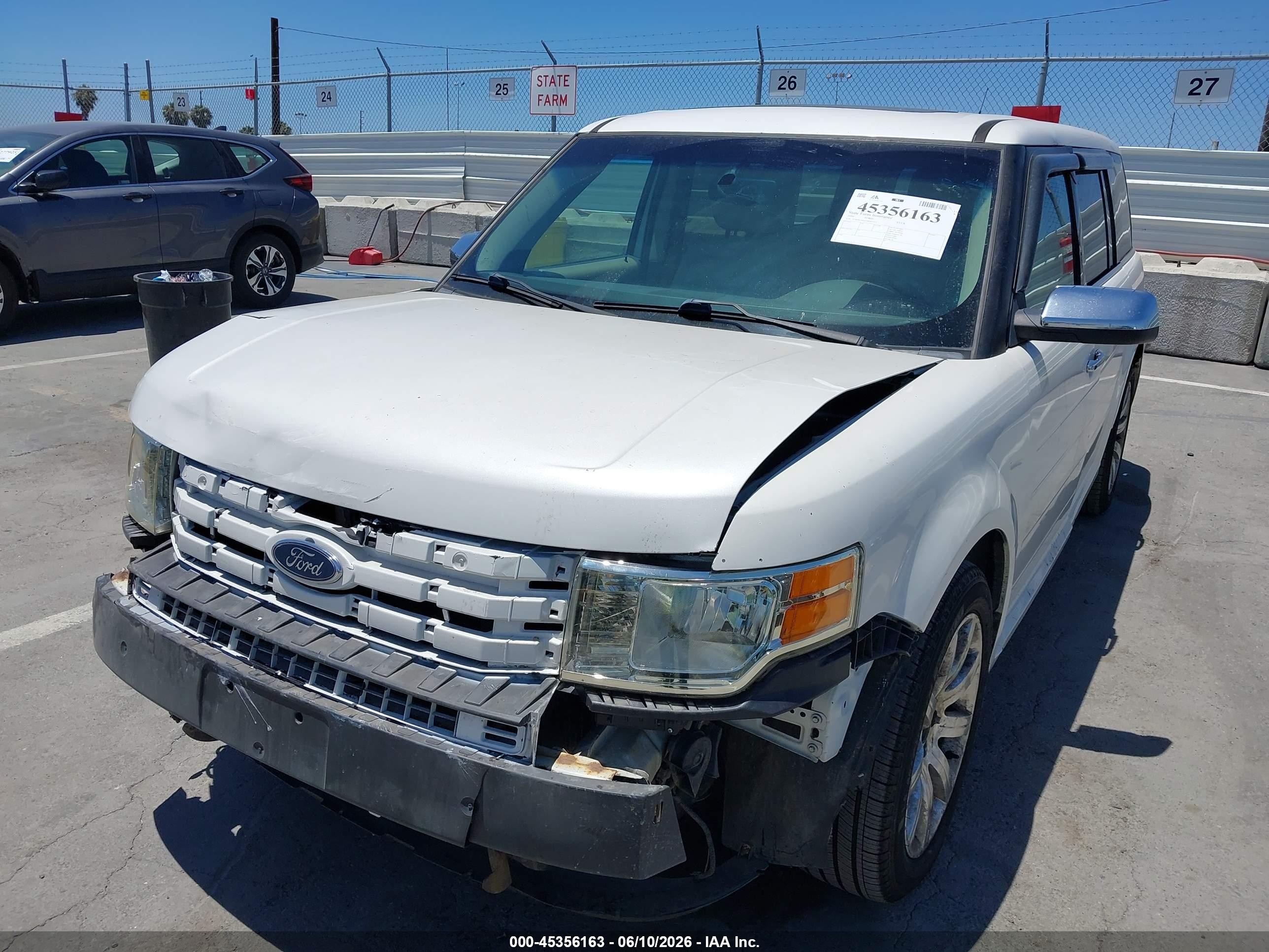 2010 Ford Flex Limited White vin: 2FMGK5DC6ABD03533