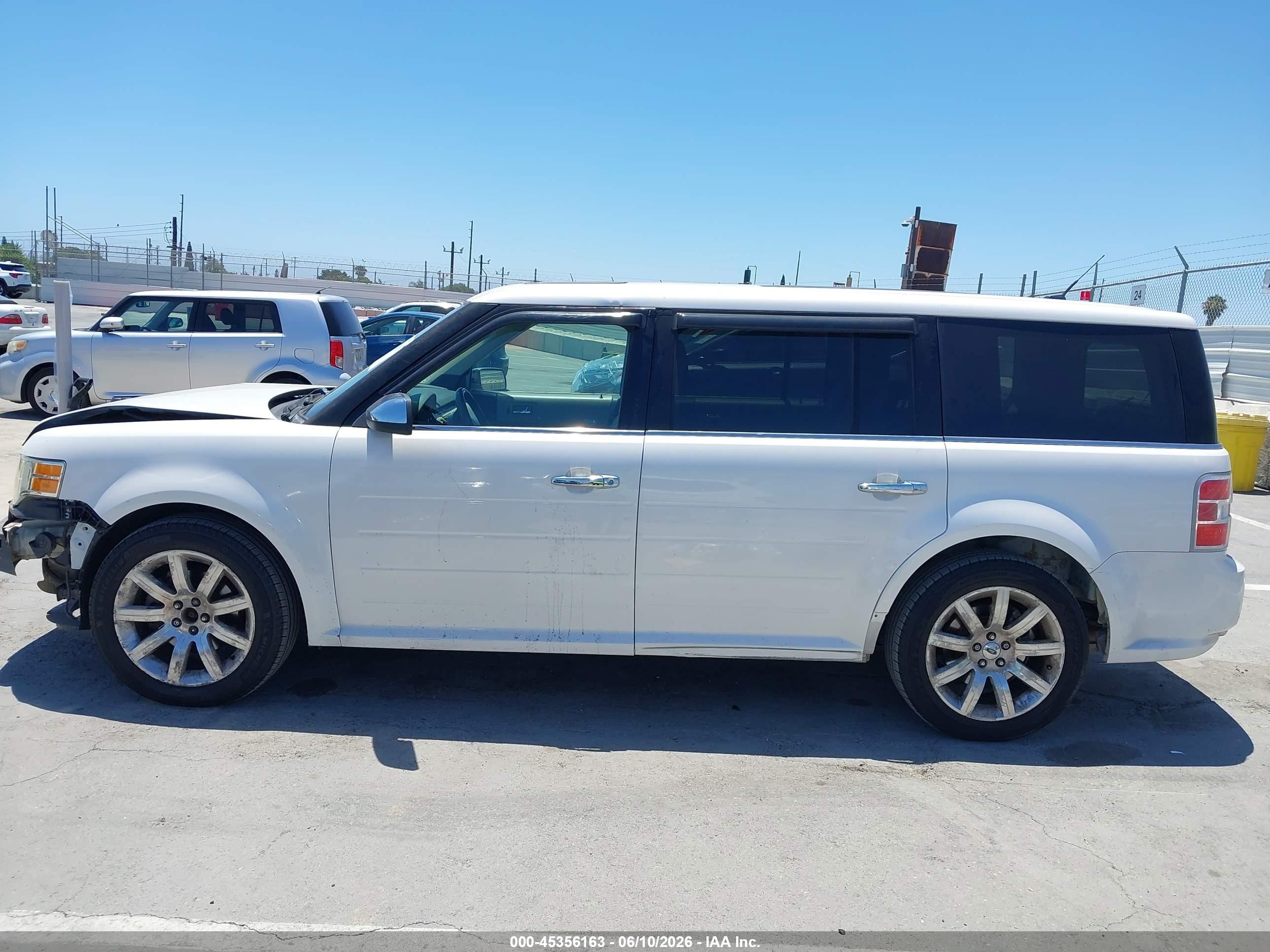 2010 Ford Flex Limited White vin: 2FMGK5DC6ABD03533