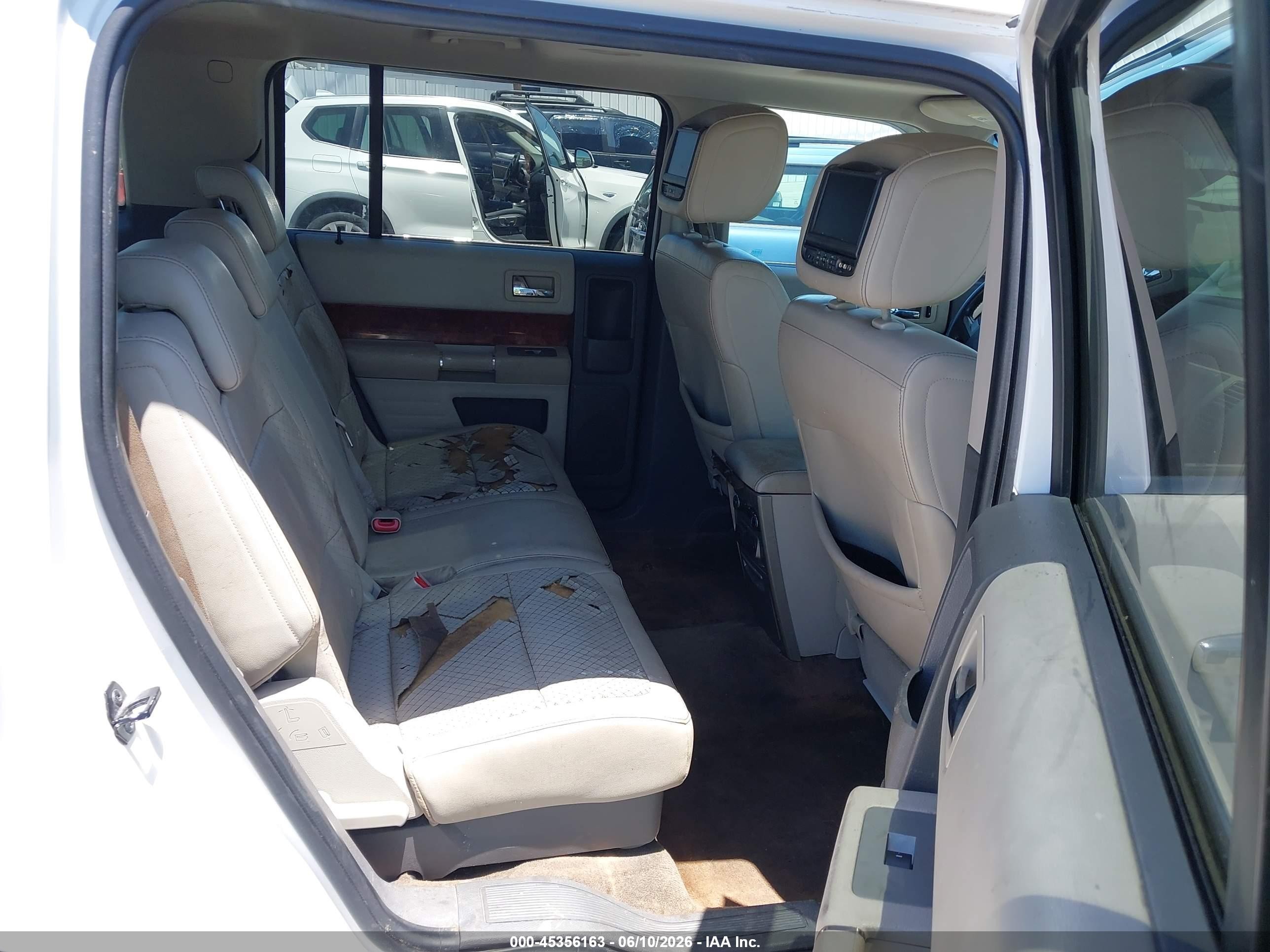 2010 Ford Flex Limited White vin: 2FMGK5DC6ABD03533