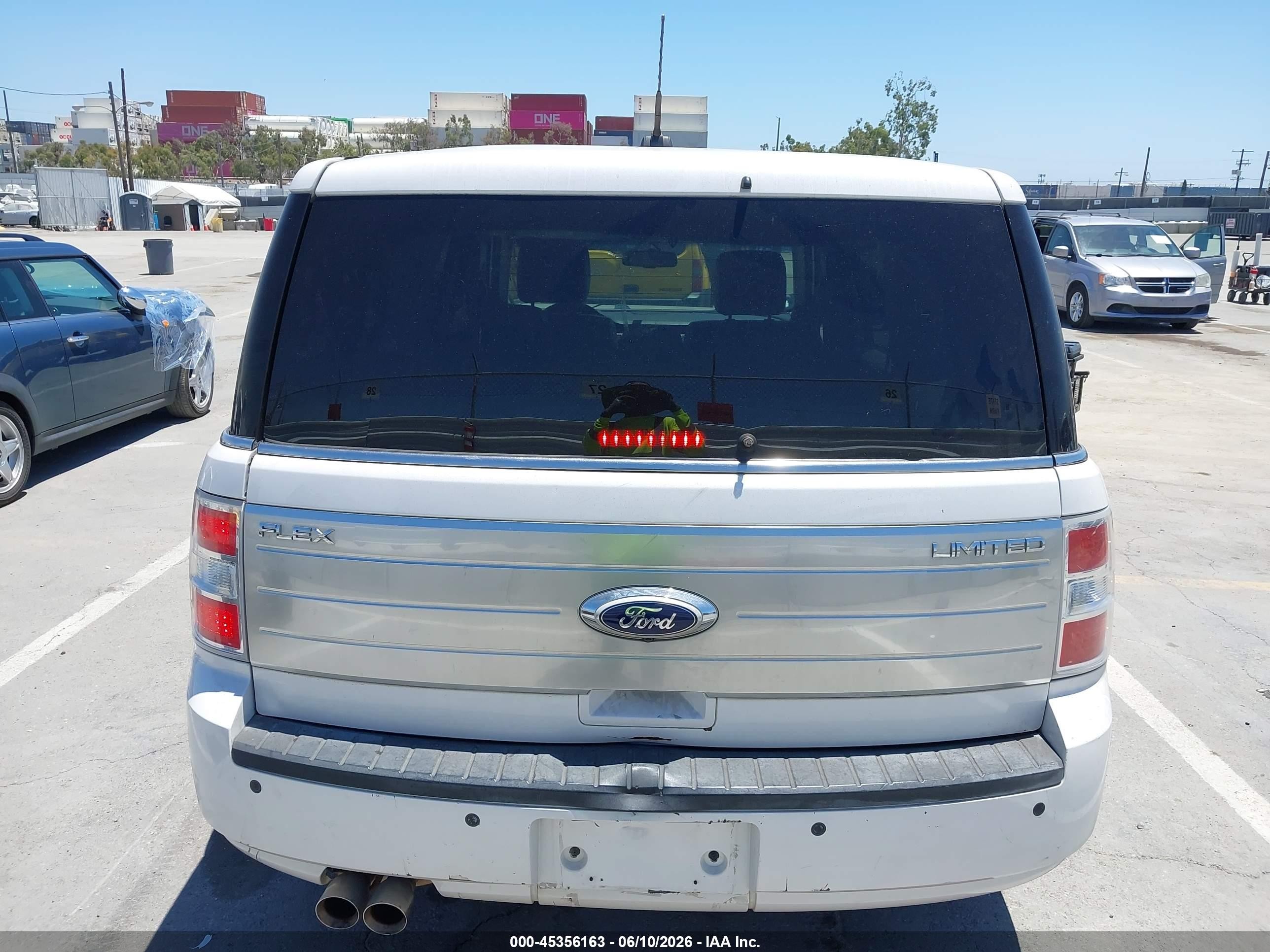 2010 Ford Flex Limited White vin: 2FMGK5DC6ABD03533