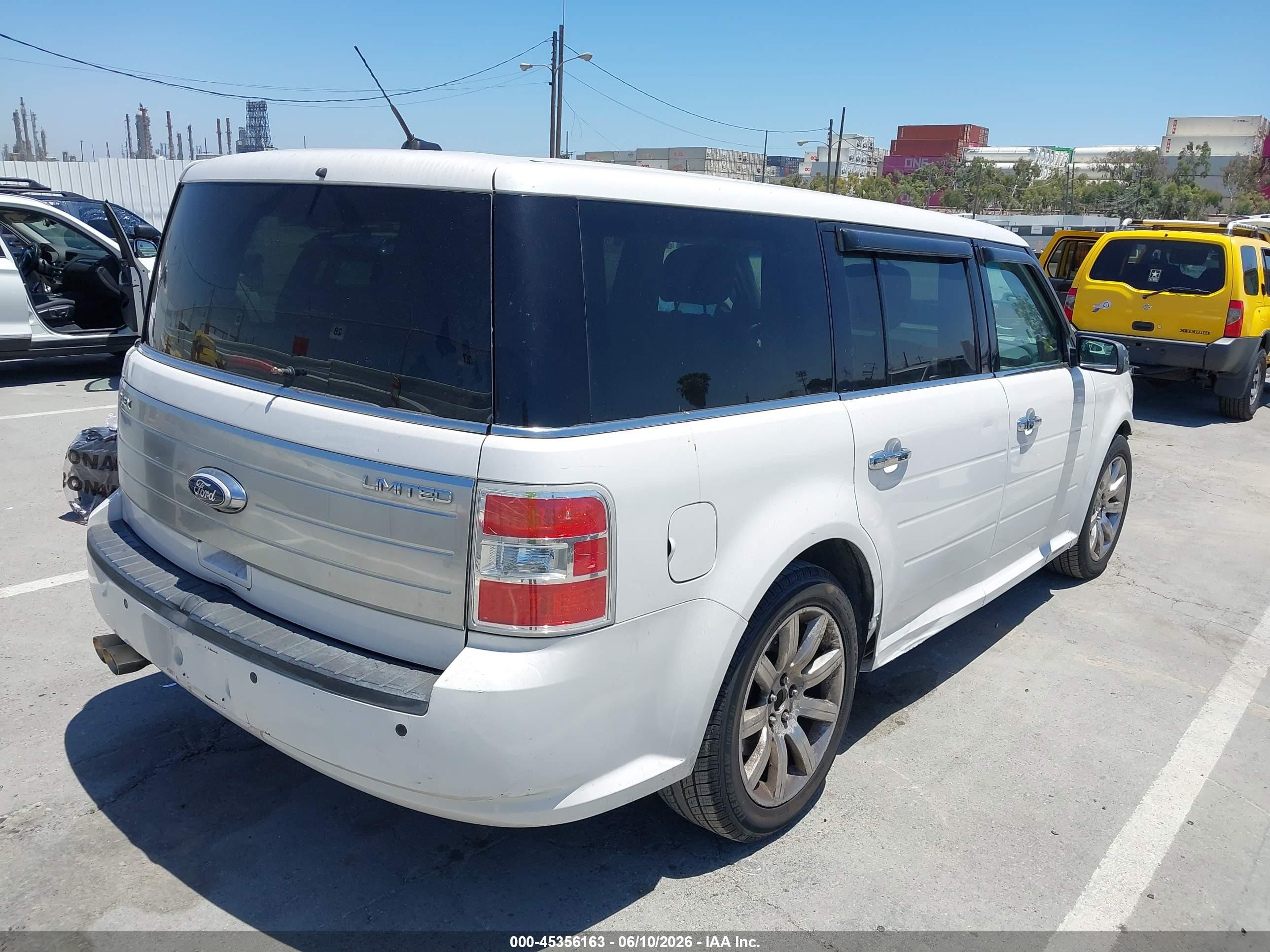 2010 Ford Flex Limited White vin: 2FMGK5DC6ABD03533