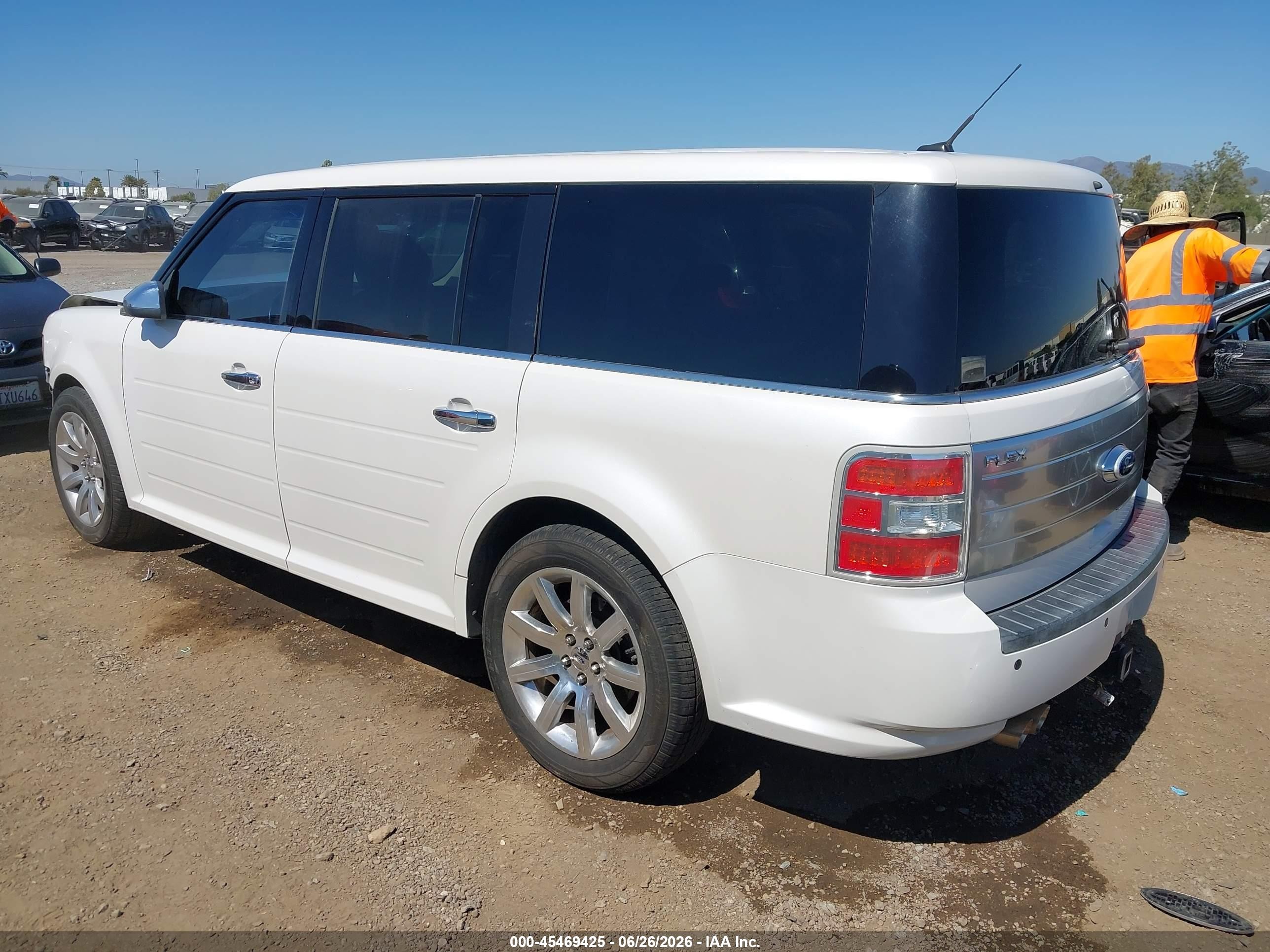 2011 Ford Flex Limited White vin: 2FMGK5DC6BBD14517