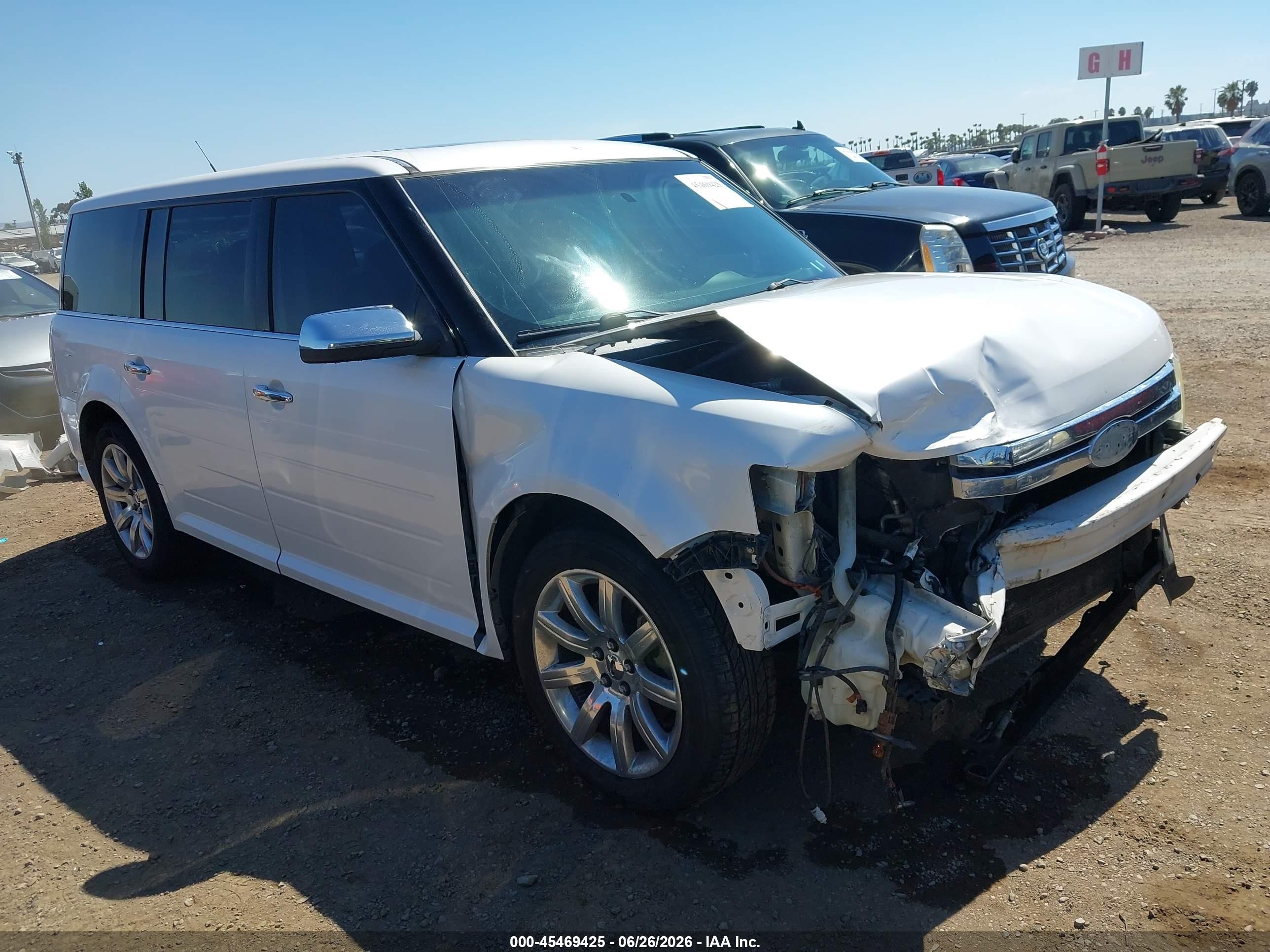 2011 Ford Flex Limited White vin: 2FMGK5DC6BBD14517