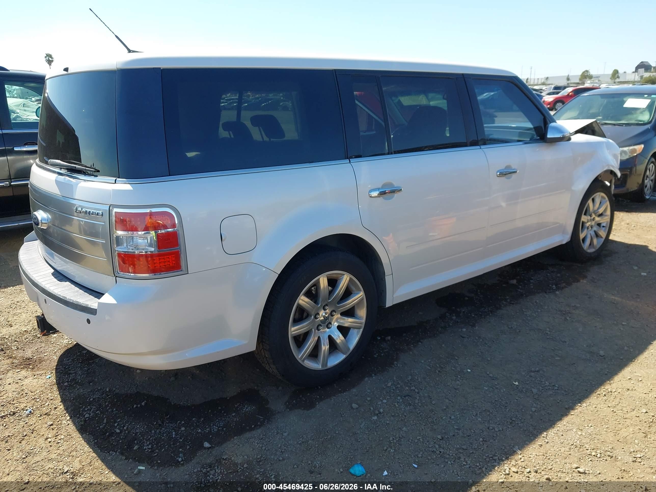 2011 Ford Flex Limited White vin: 2FMGK5DC6BBD14517