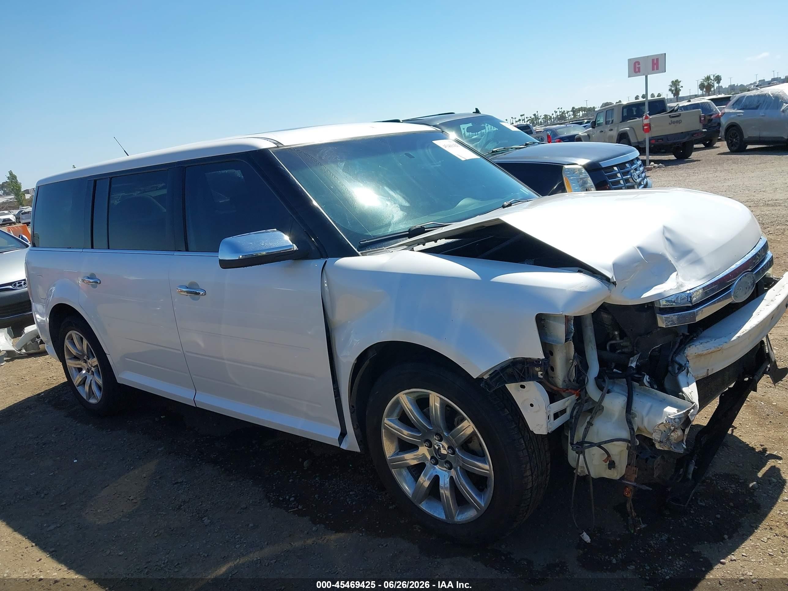 2011 Ford Flex Limited White vin: 2FMGK5DC6BBD14517