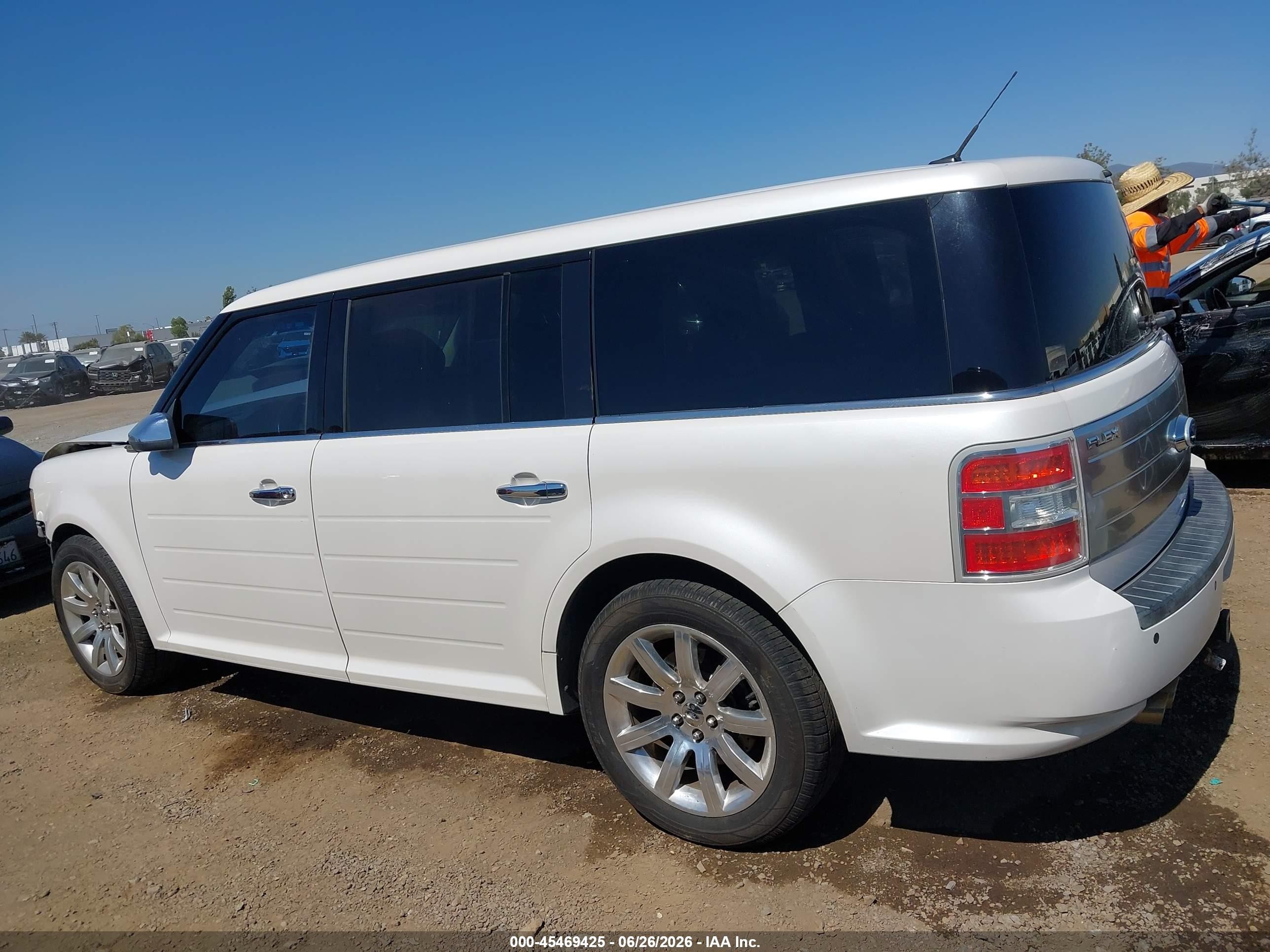 2011 Ford Flex Limited White vin: 2FMGK5DC6BBD14517