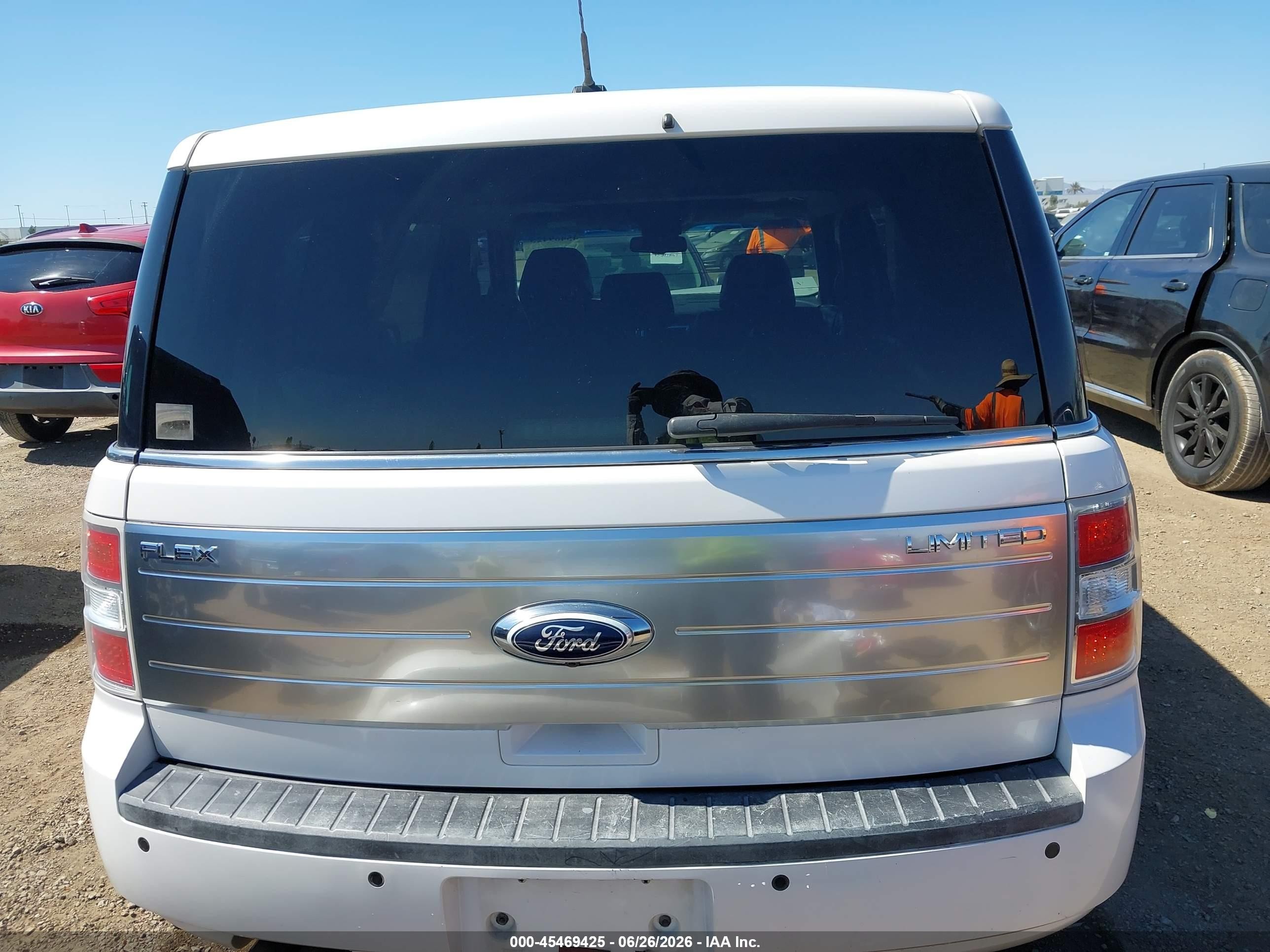 2011 Ford Flex Limited White vin: 2FMGK5DC6BBD14517