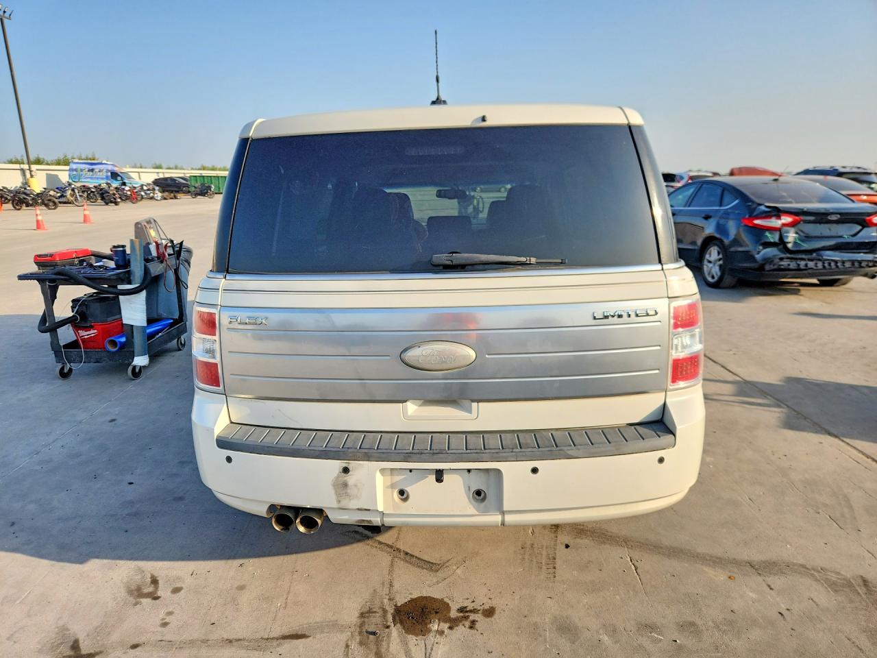 2012 Ford Flex Limited White vin: 2FMGK5DC6CBD00635