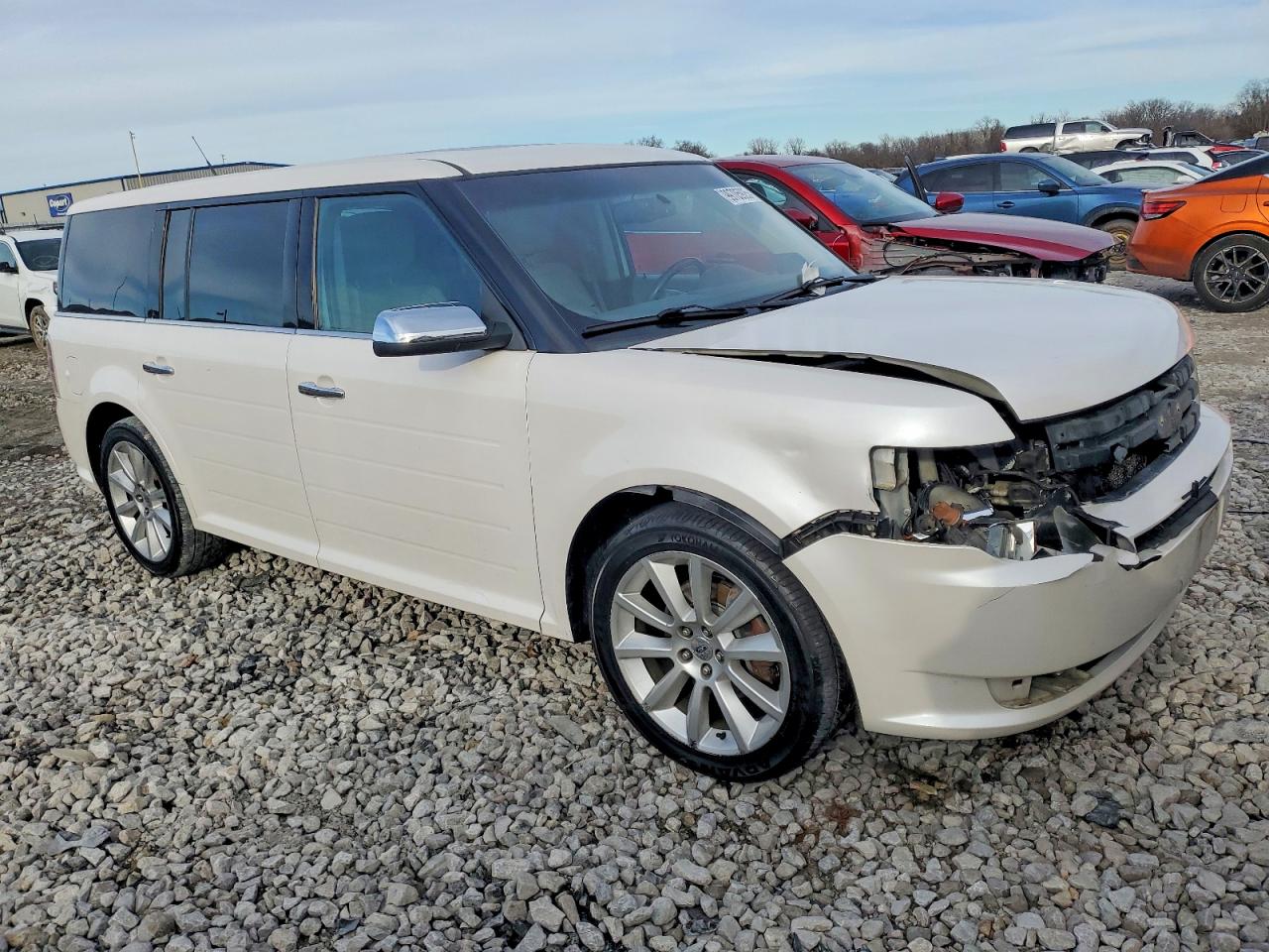2011 Ford Flex Limited White vin: 2FMGK5DC8BBD29018
