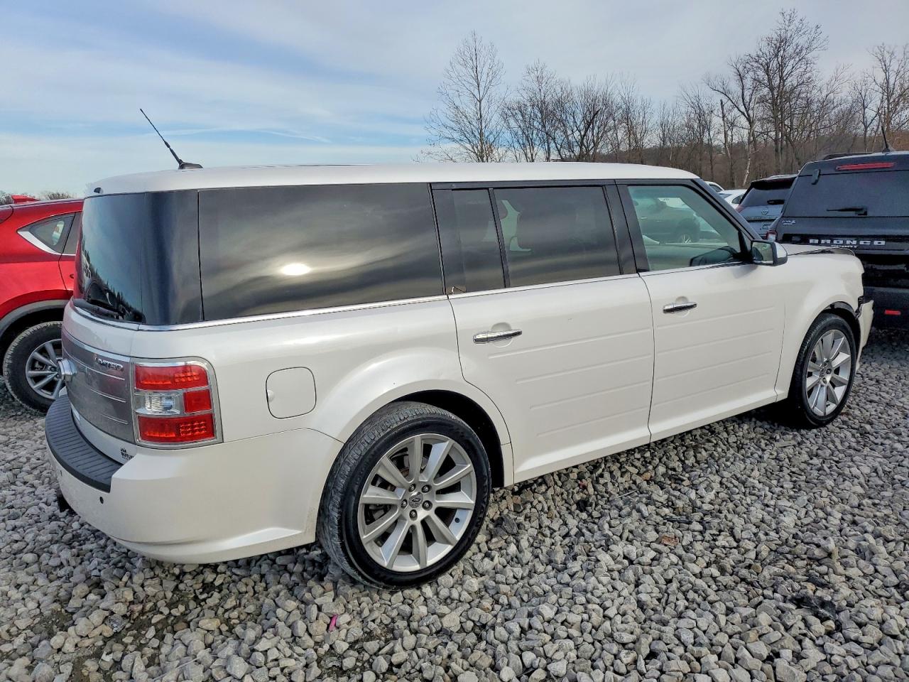 2011 Ford Flex Limited White vin: 2FMGK5DC8BBD29018