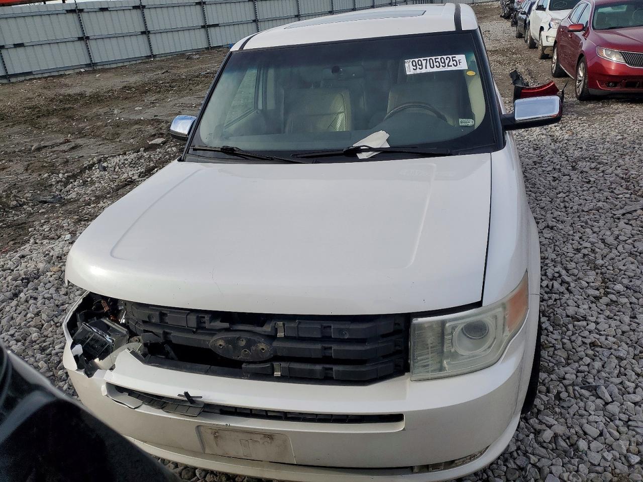 2011 Ford Flex Limited White vin: 2FMGK5DC8BBD29018