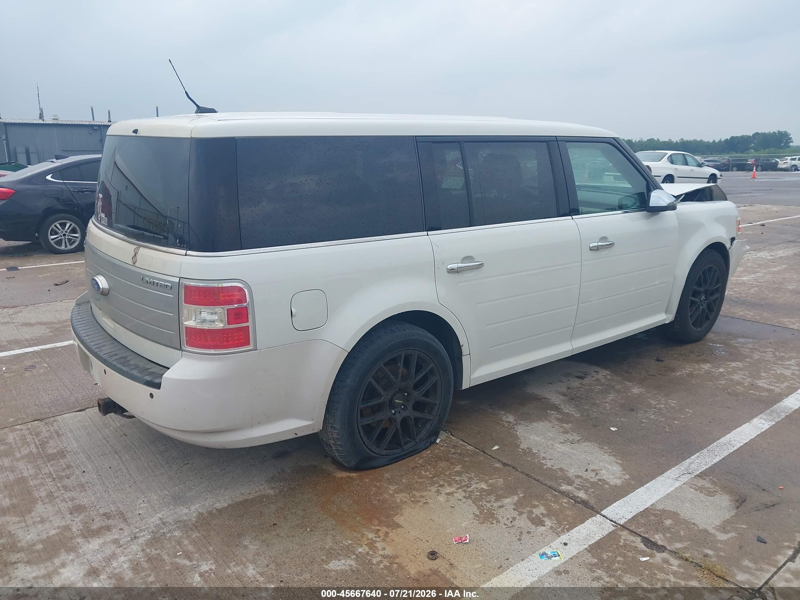 2011 Ford Flex Limited White vin: 2FMGK5DC8BBD33909