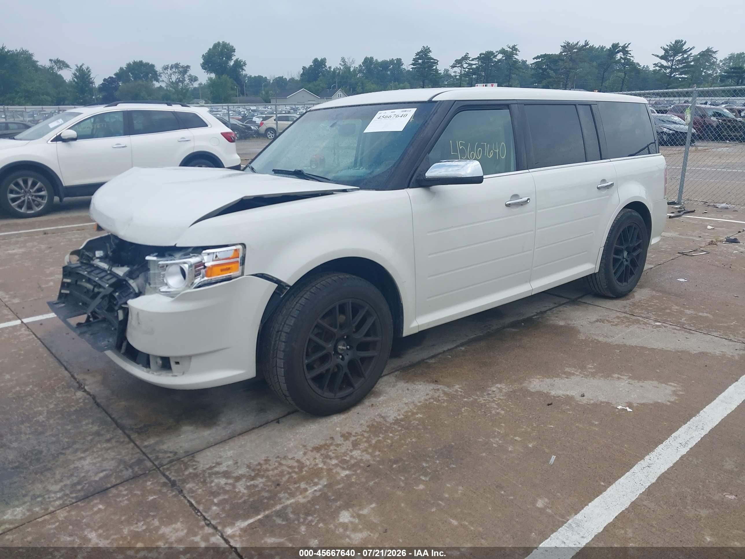 2011 Ford Flex Limited White vin: 2FMGK5DC8BBD33909