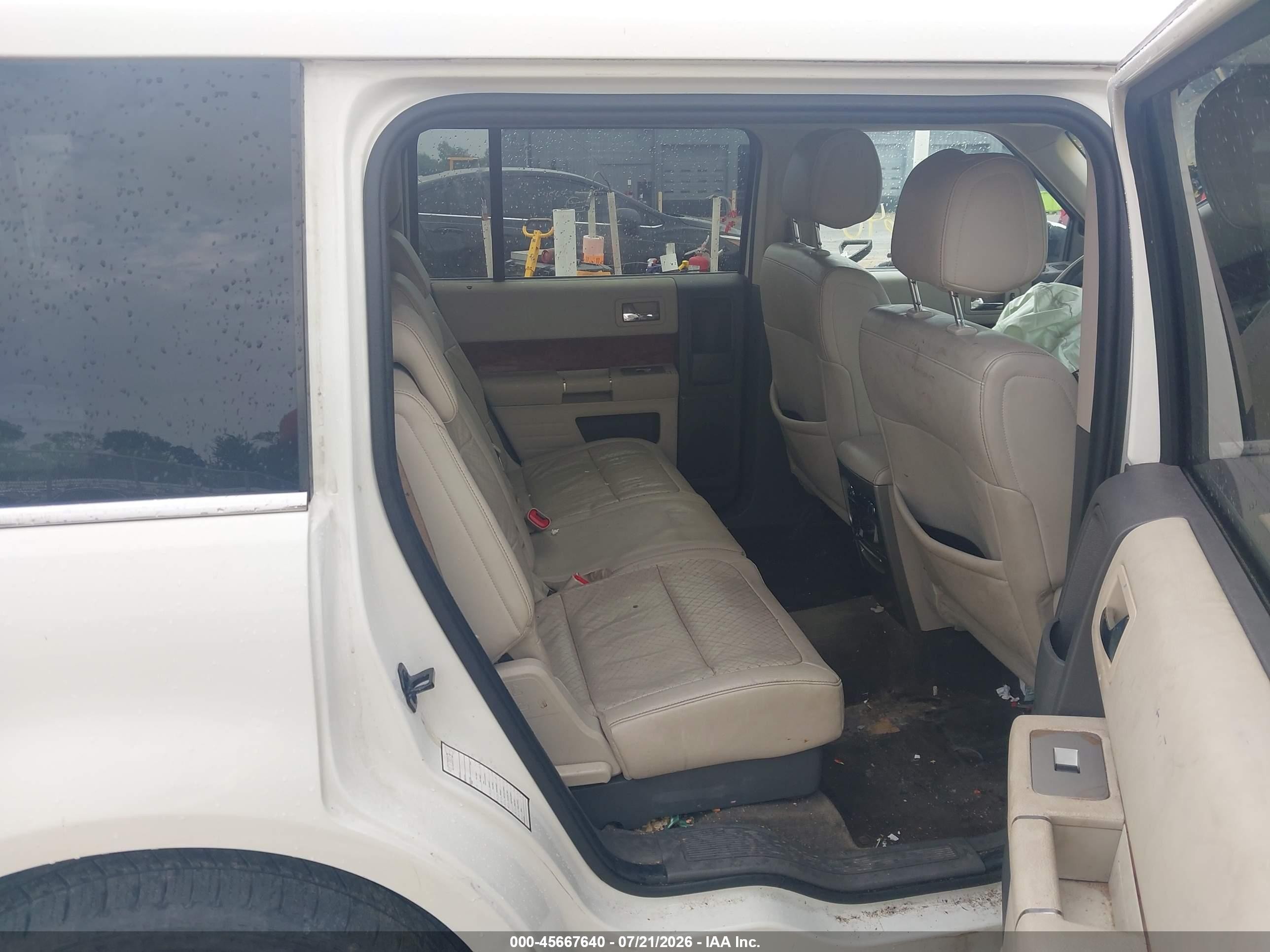 2011 Ford Flex Limited White vin: 2FMGK5DC8BBD33909