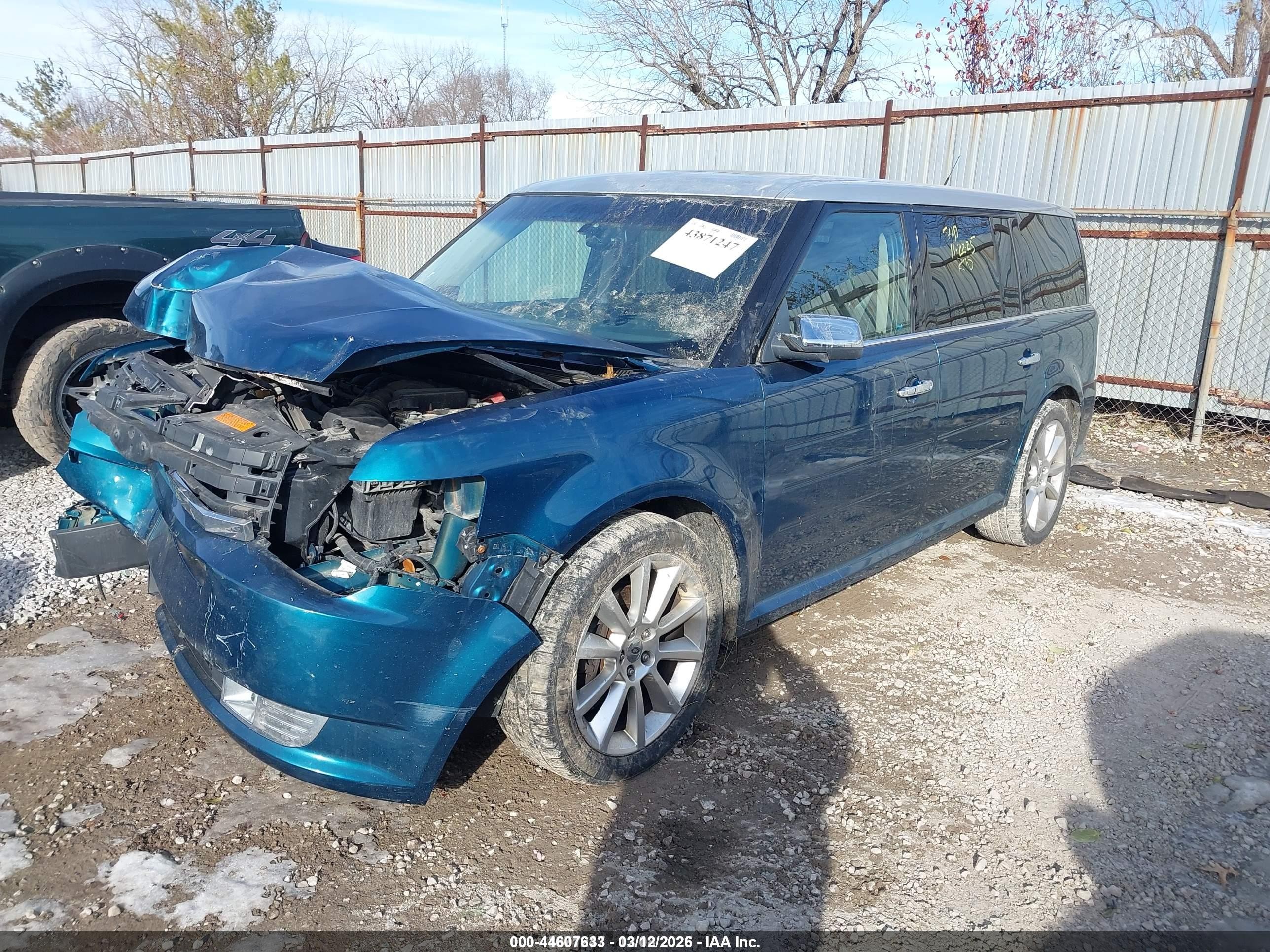 2011 Ford Flex Limited Blue vin: 2FMGK5DC9BBD04547