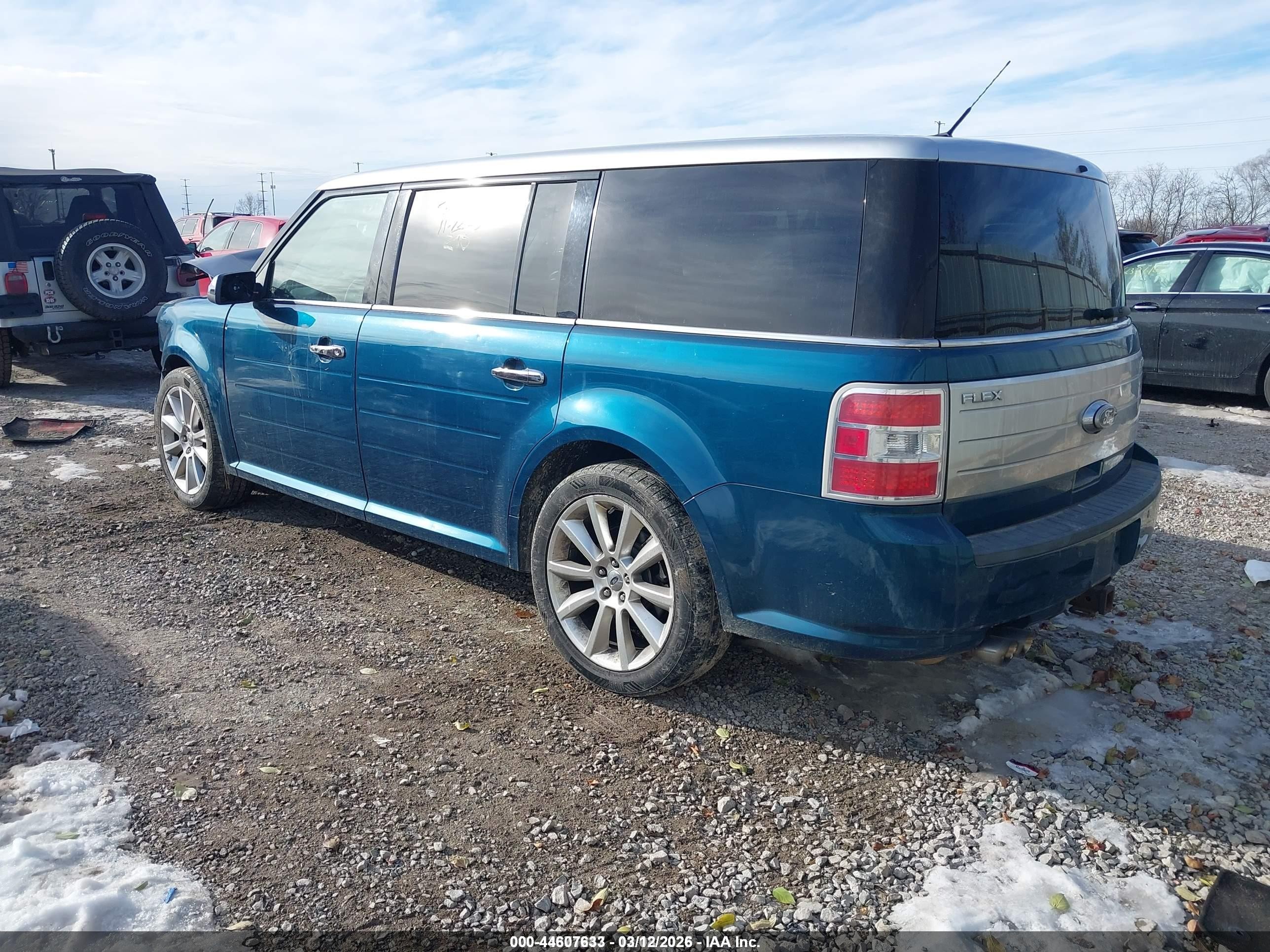 2011 Ford Flex Limited Blue vin: 2FMGK5DC9BBD04547