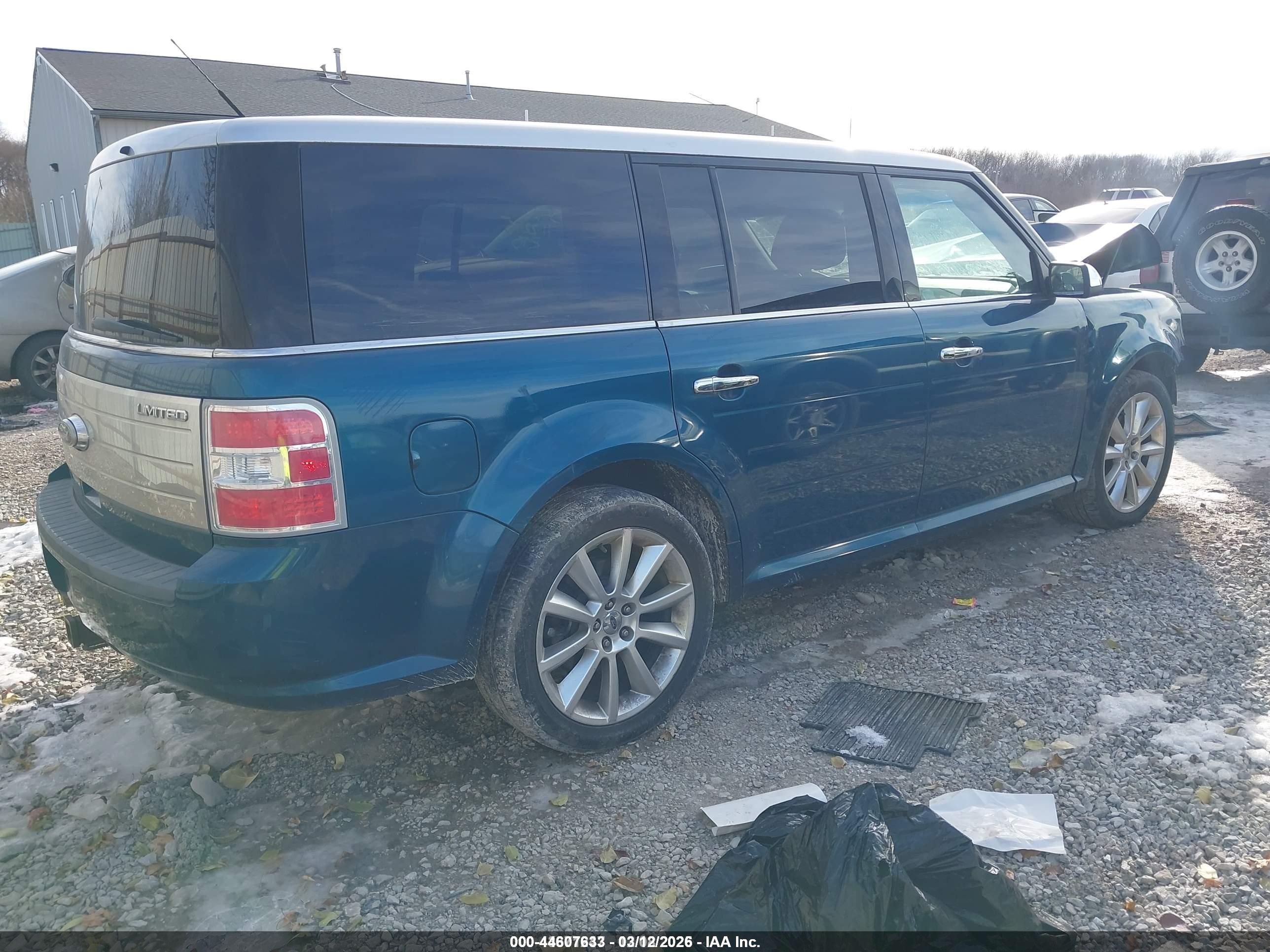 2011 Ford Flex Limited Blue vin: 2FMGK5DC9BBD04547