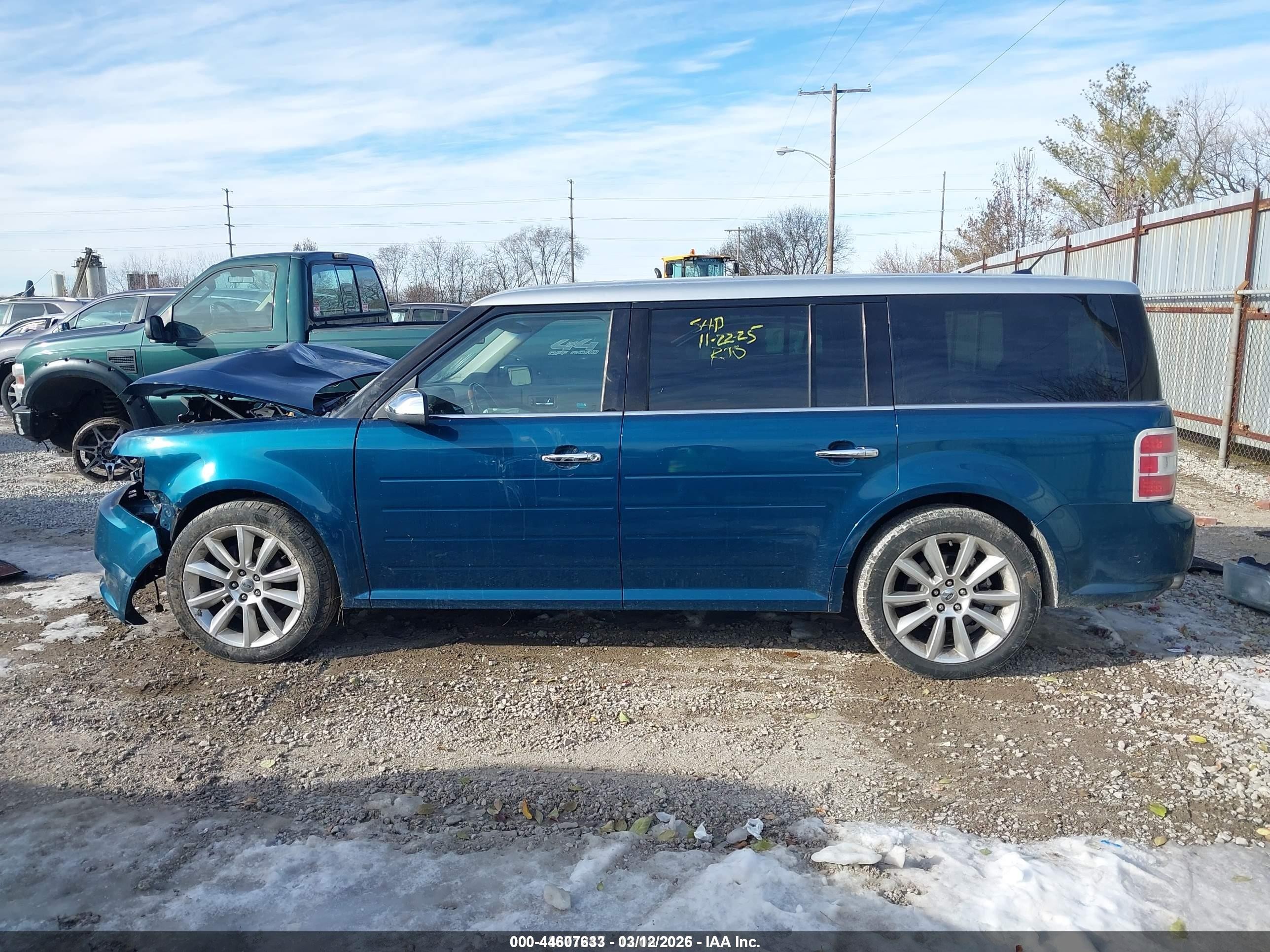 2011 Ford Flex Limited Blue vin: 2FMGK5DC9BBD04547