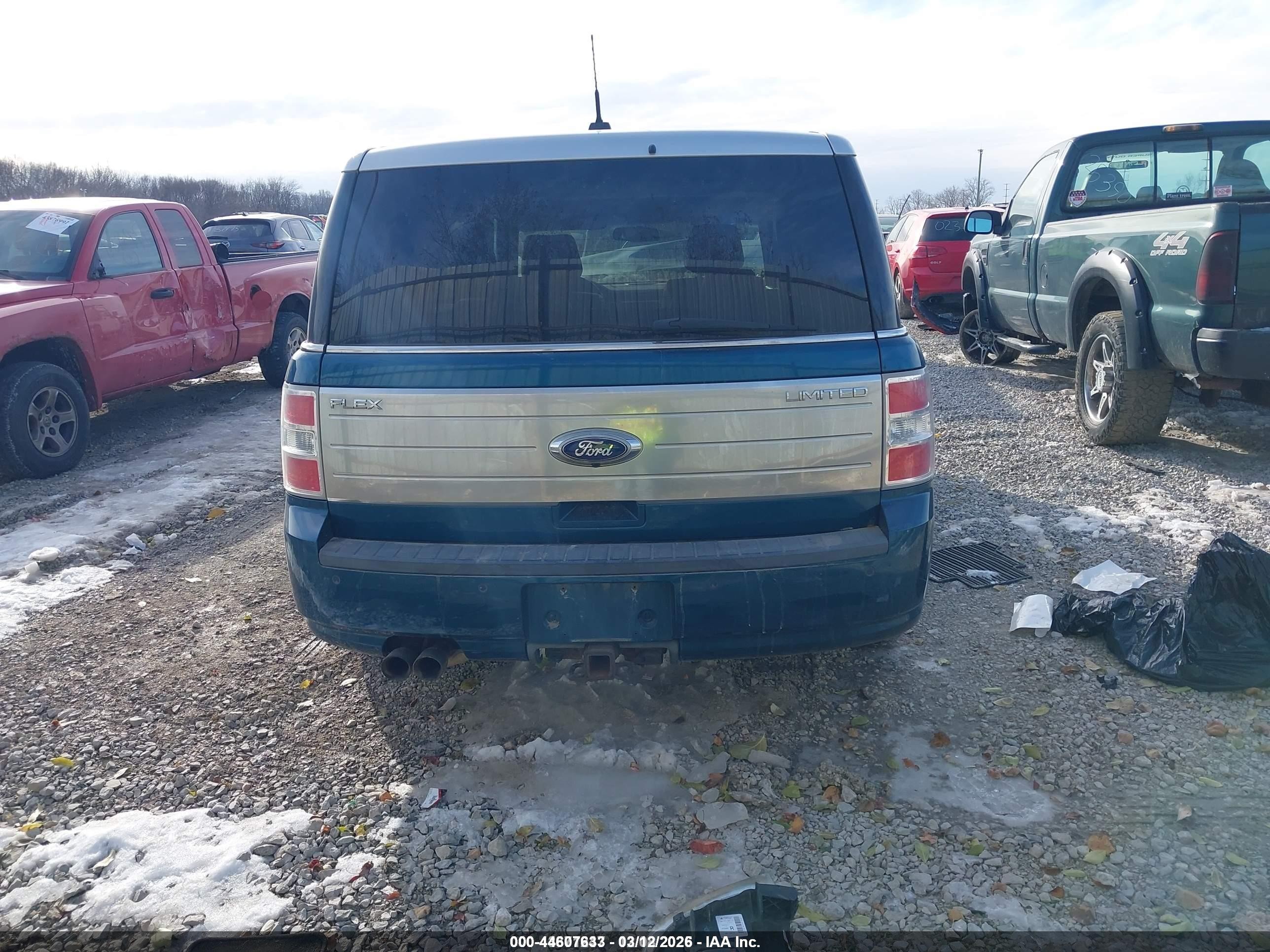 2011 Ford Flex Limited Blue vin: 2FMGK5DC9BBD04547