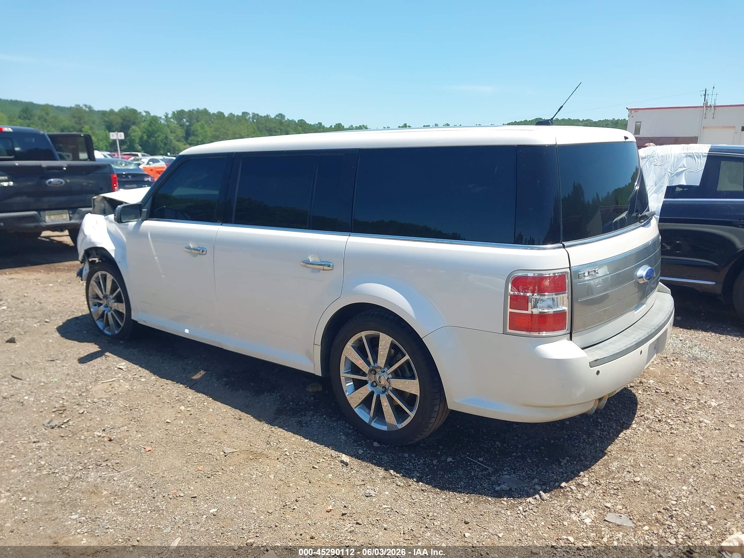 2011 Ford Flex Limited White vin: 2FMGK5DC9BBD31800