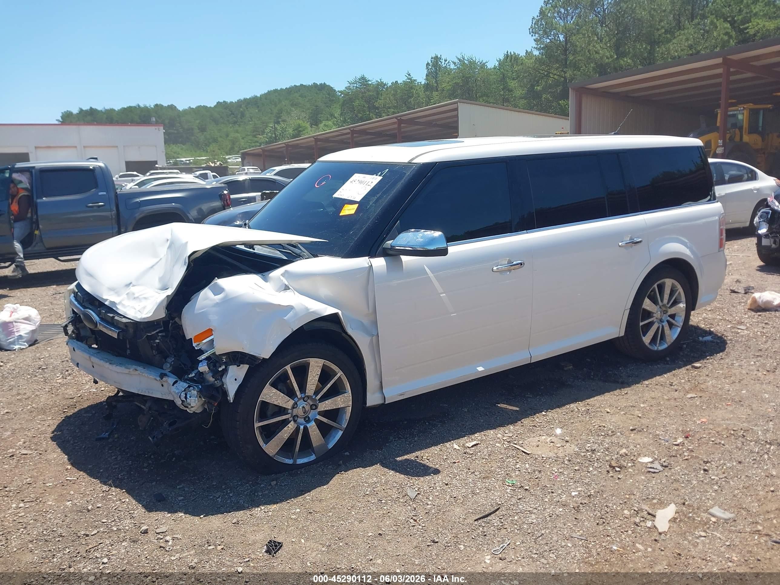 2011 Ford Flex Limited White vin: 2FMGK5DC9BBD31800