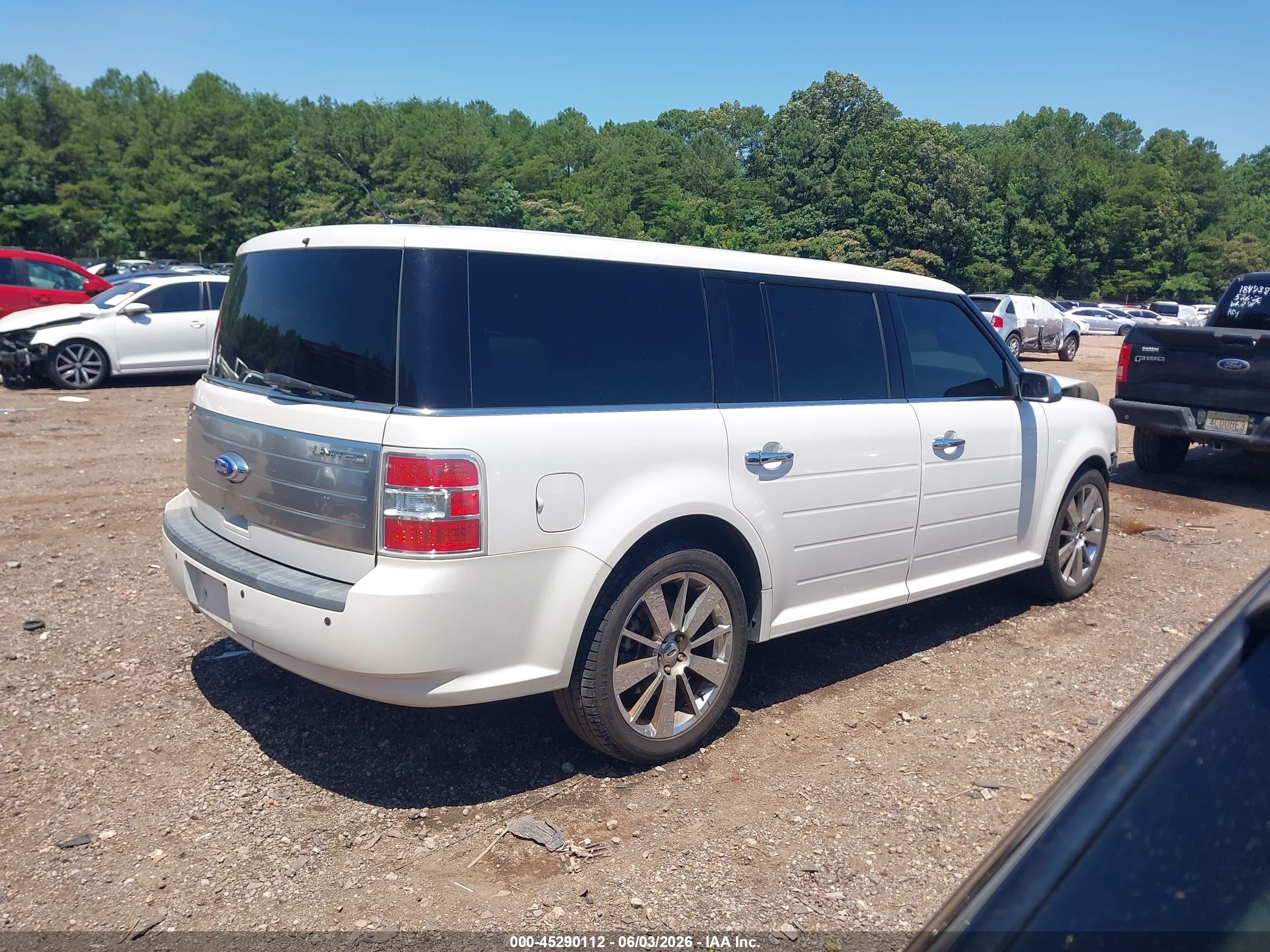 2011 Ford Flex Limited White vin: 2FMGK5DC9BBD31800
