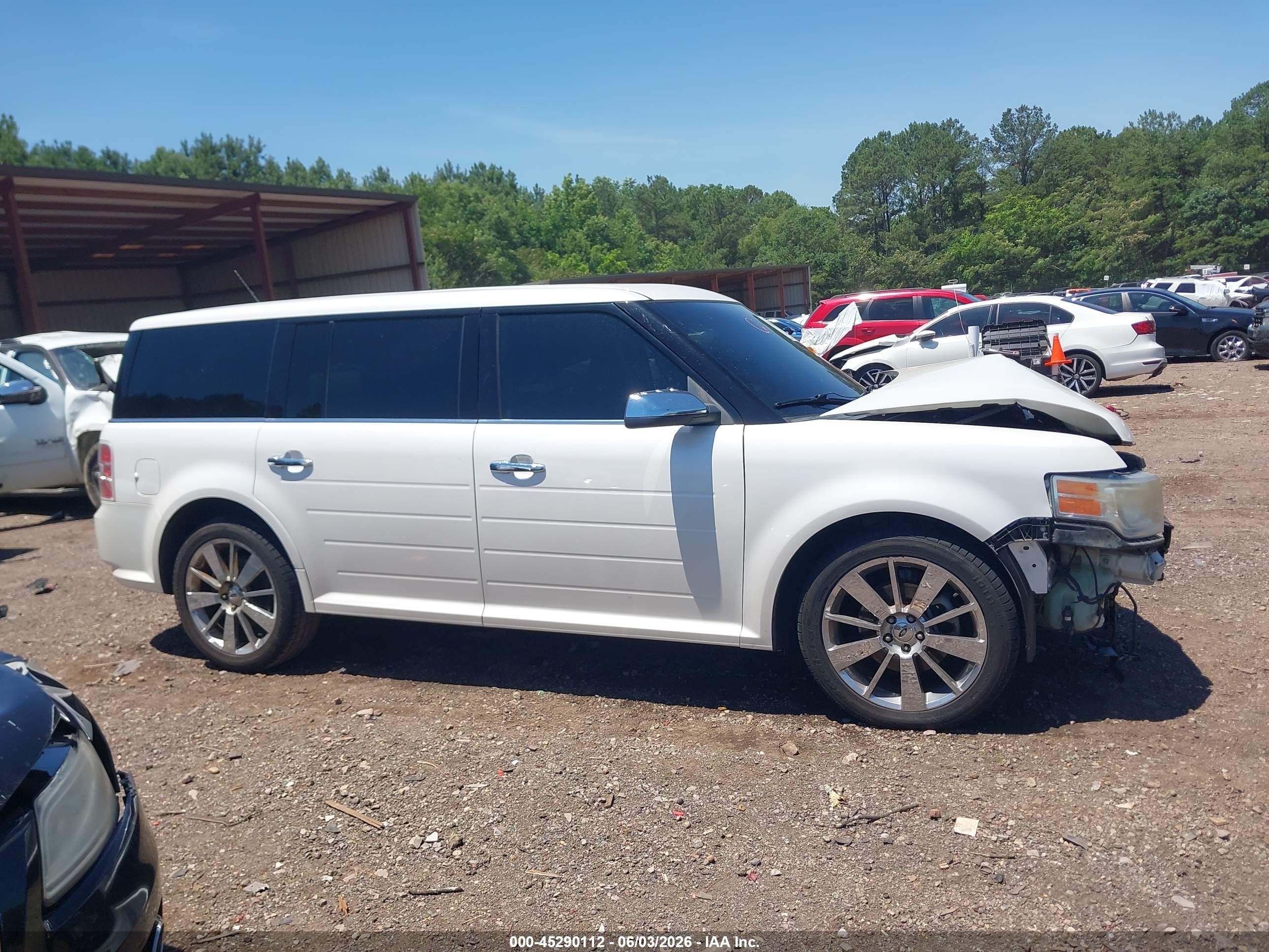 2011 Ford Flex Limited White vin: 2FMGK5DC9BBD31800