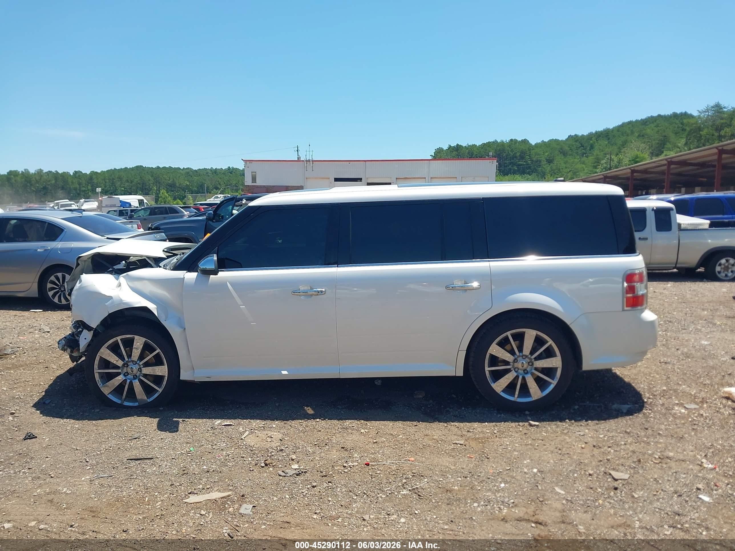2011 Ford Flex Limited White vin: 2FMGK5DC9BBD31800