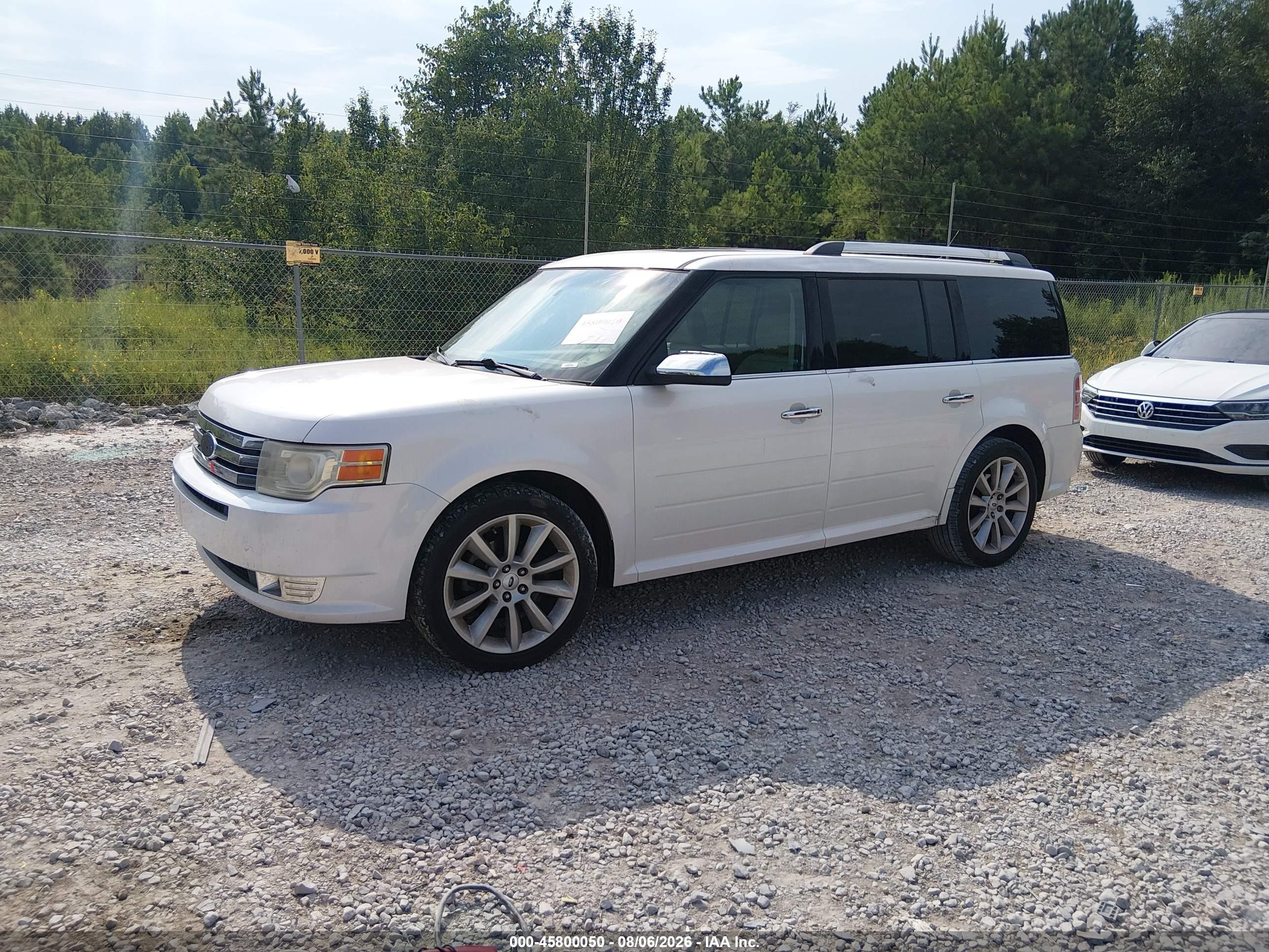 2012 Ford Flex Limited Белый vin: 2FMGK5DC9CBD00189