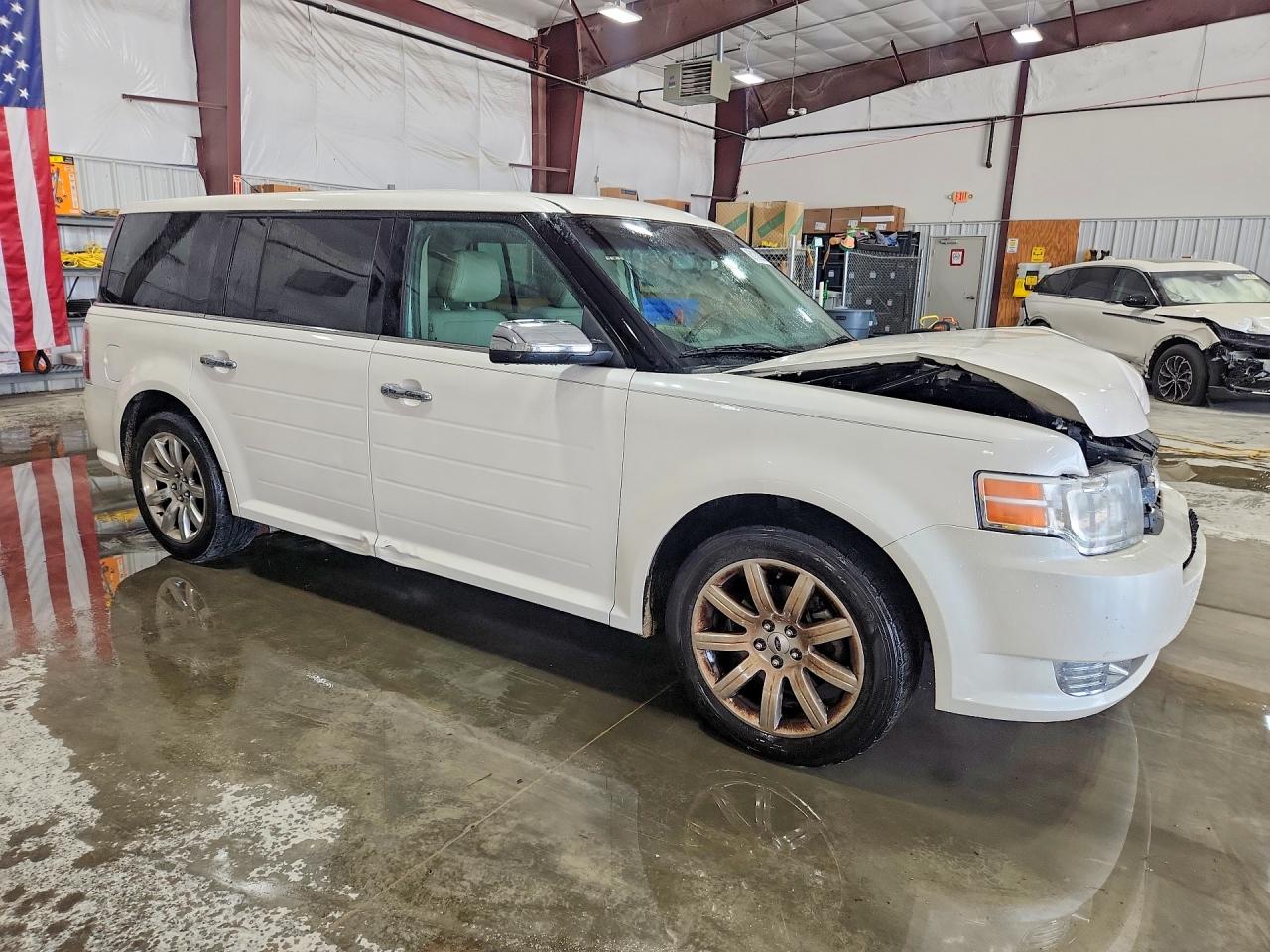2012 Ford Flex Limited White vin: 2FMGK5DC9CBD17218