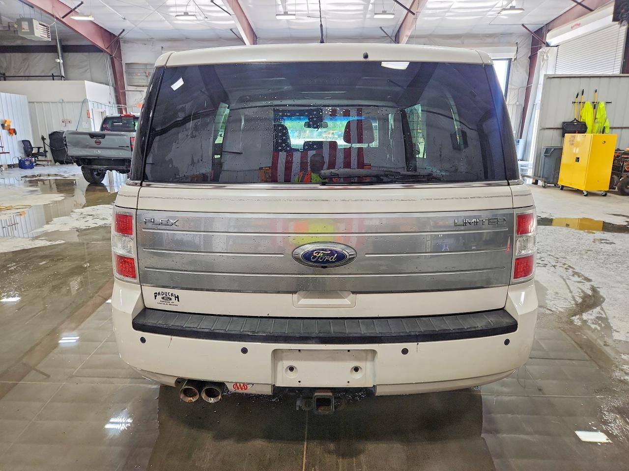 2012 Ford Flex Limited White vin: 2FMGK5DC9CBD17218