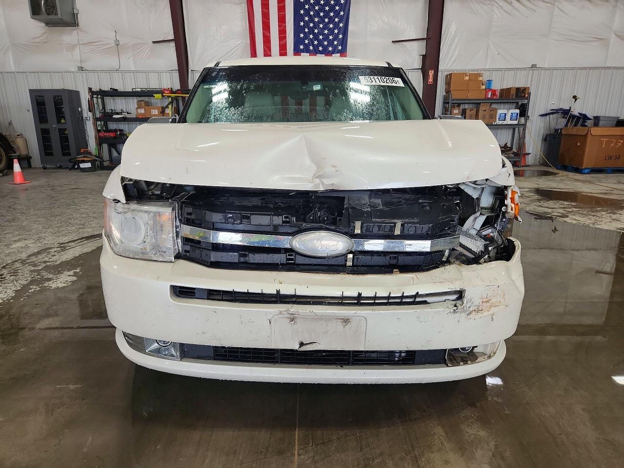 2012 Ford Flex Limited White vin: 2FMGK5DC9CBD17218