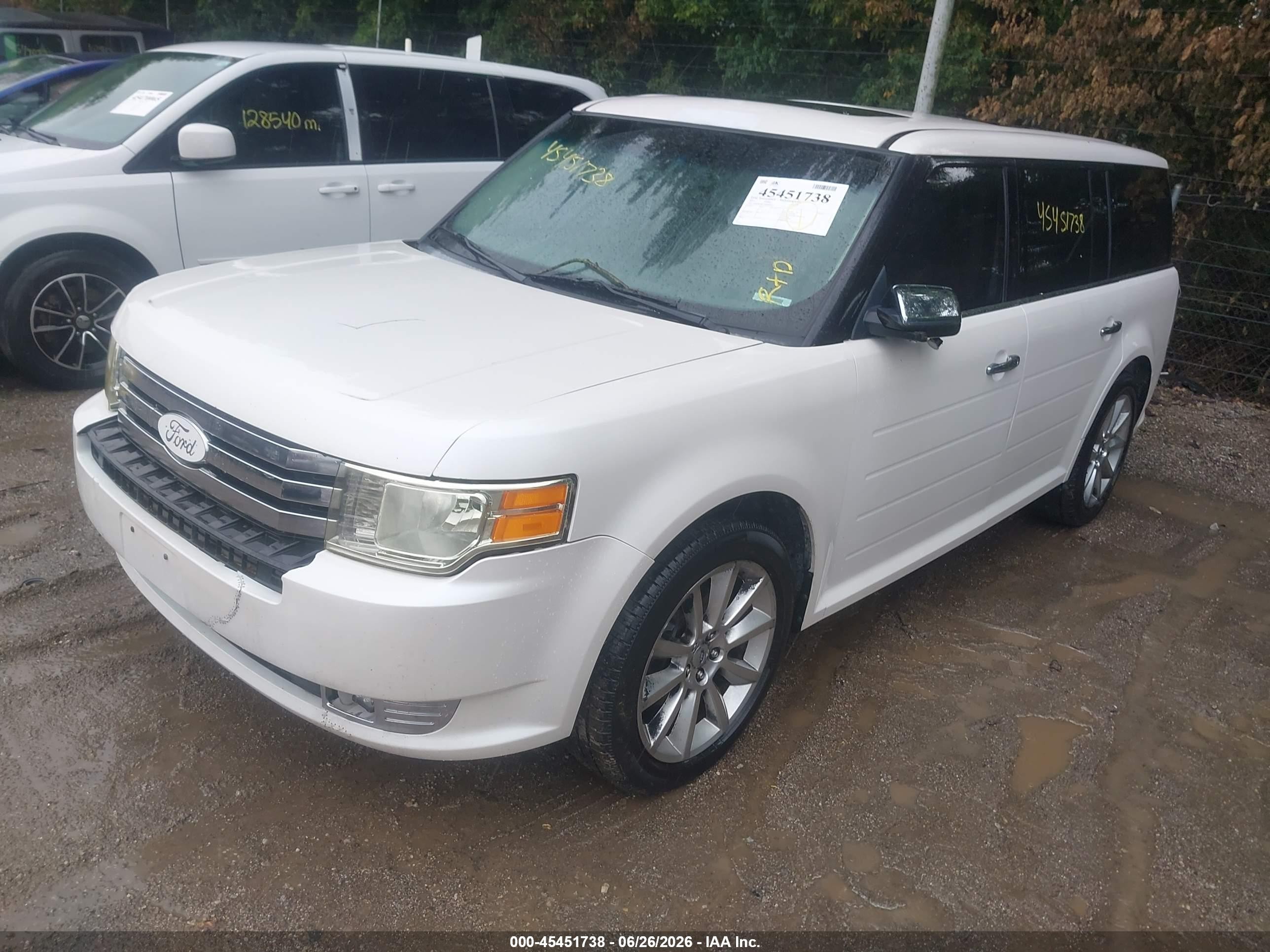 2011 Ford Flex Limited White vin: 2FMGK5DCXBBD02077