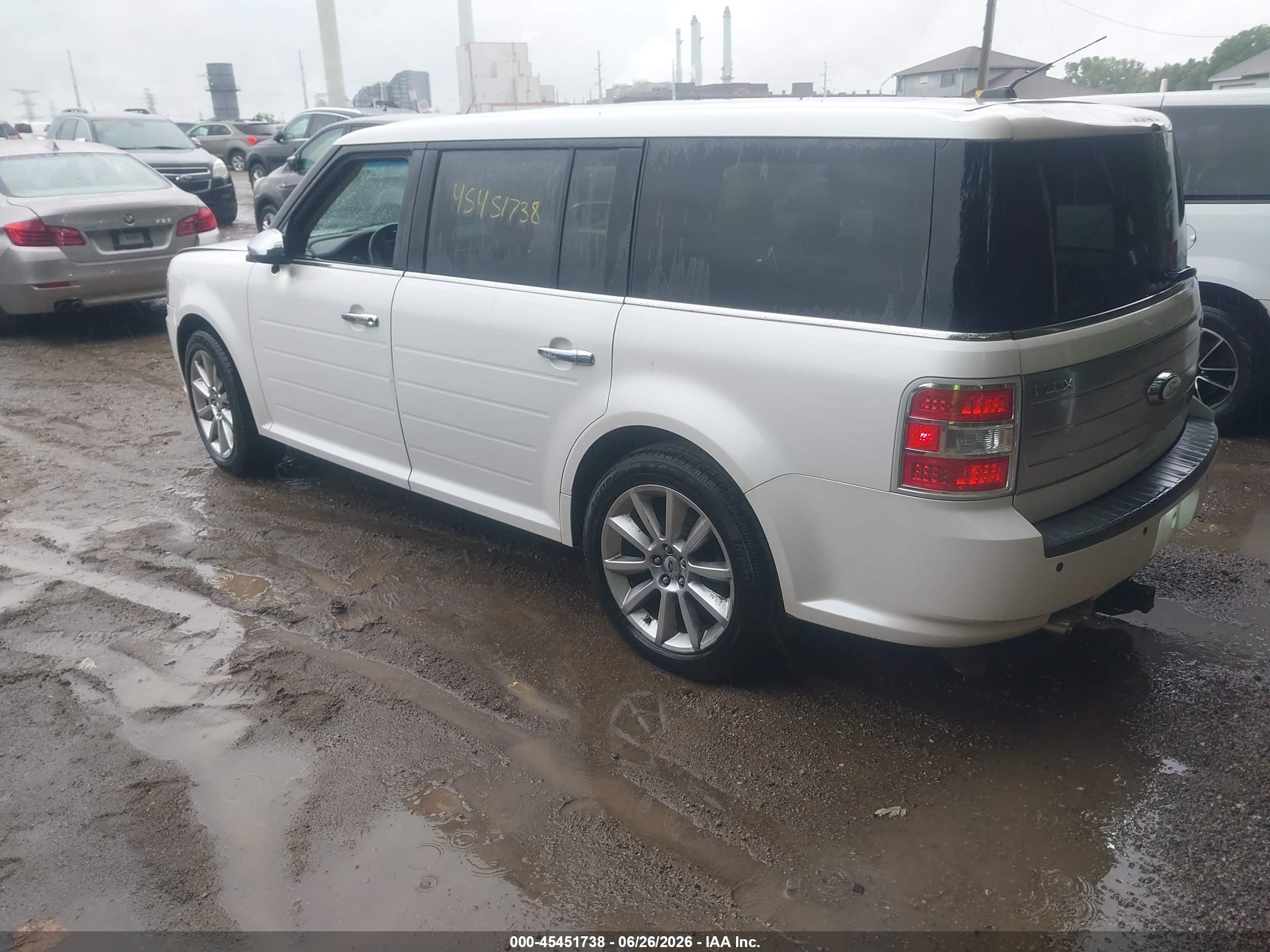 2011 Ford Flex Limited White vin: 2FMGK5DCXBBD02077