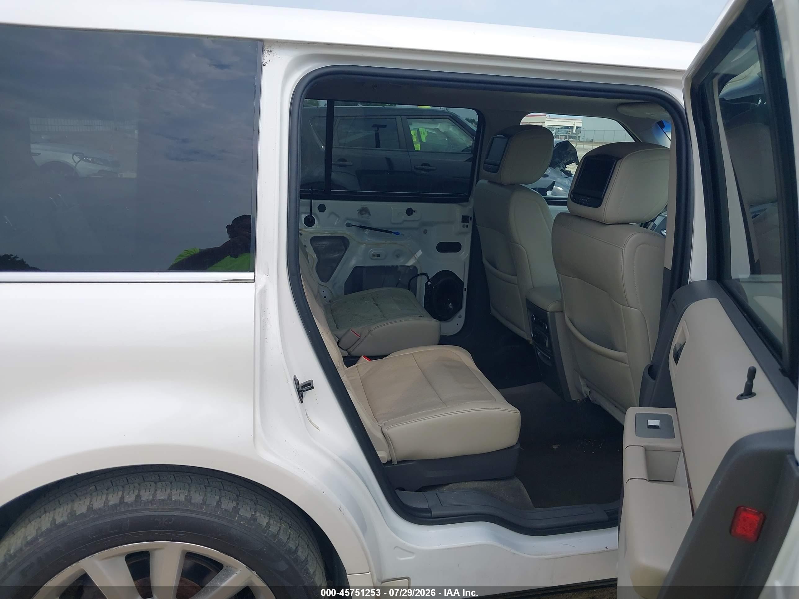 2011 Ford Flex Limited White vin: 2FMGK5DCXBBD04332
