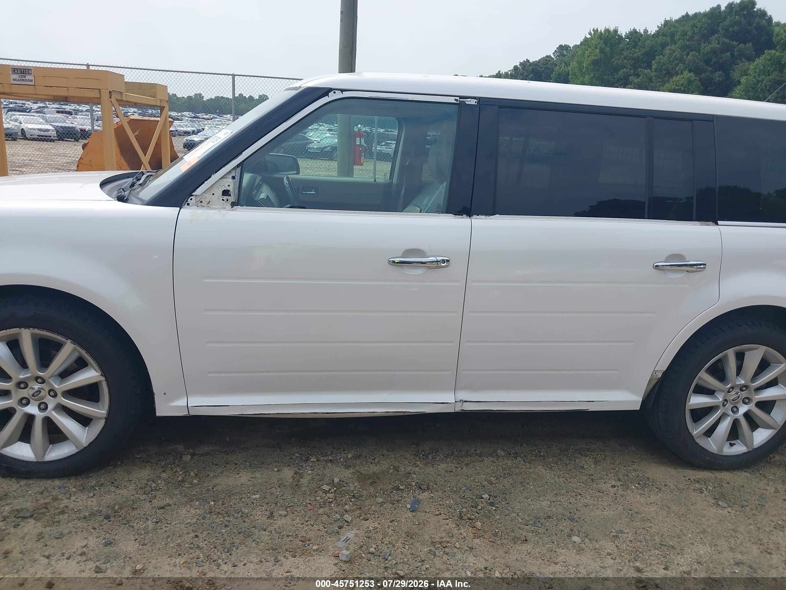 2011 Ford Flex Limited White vin: 2FMGK5DCXBBD04332