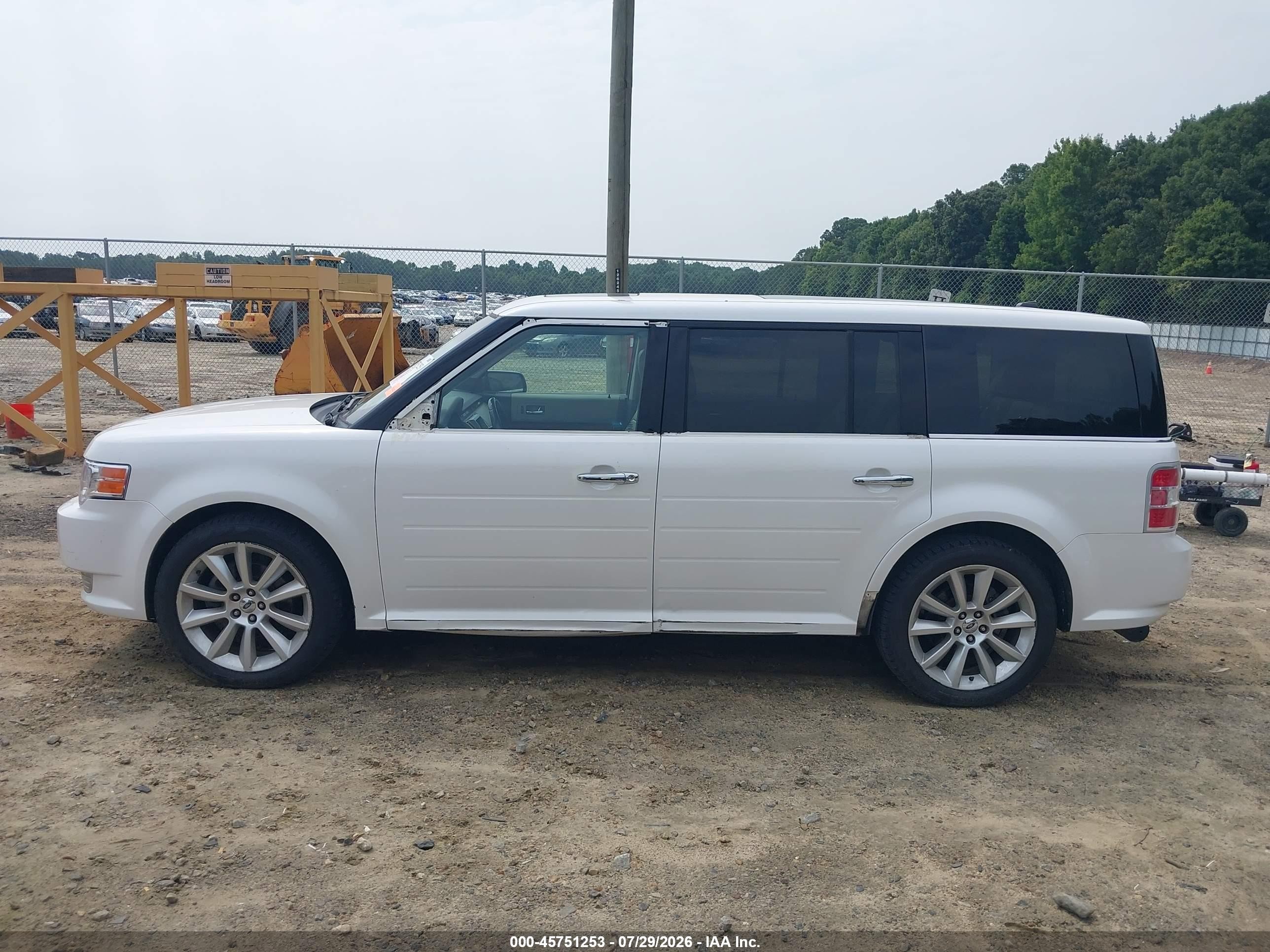 2011 Ford Flex Limited White vin: 2FMGK5DCXBBD04332