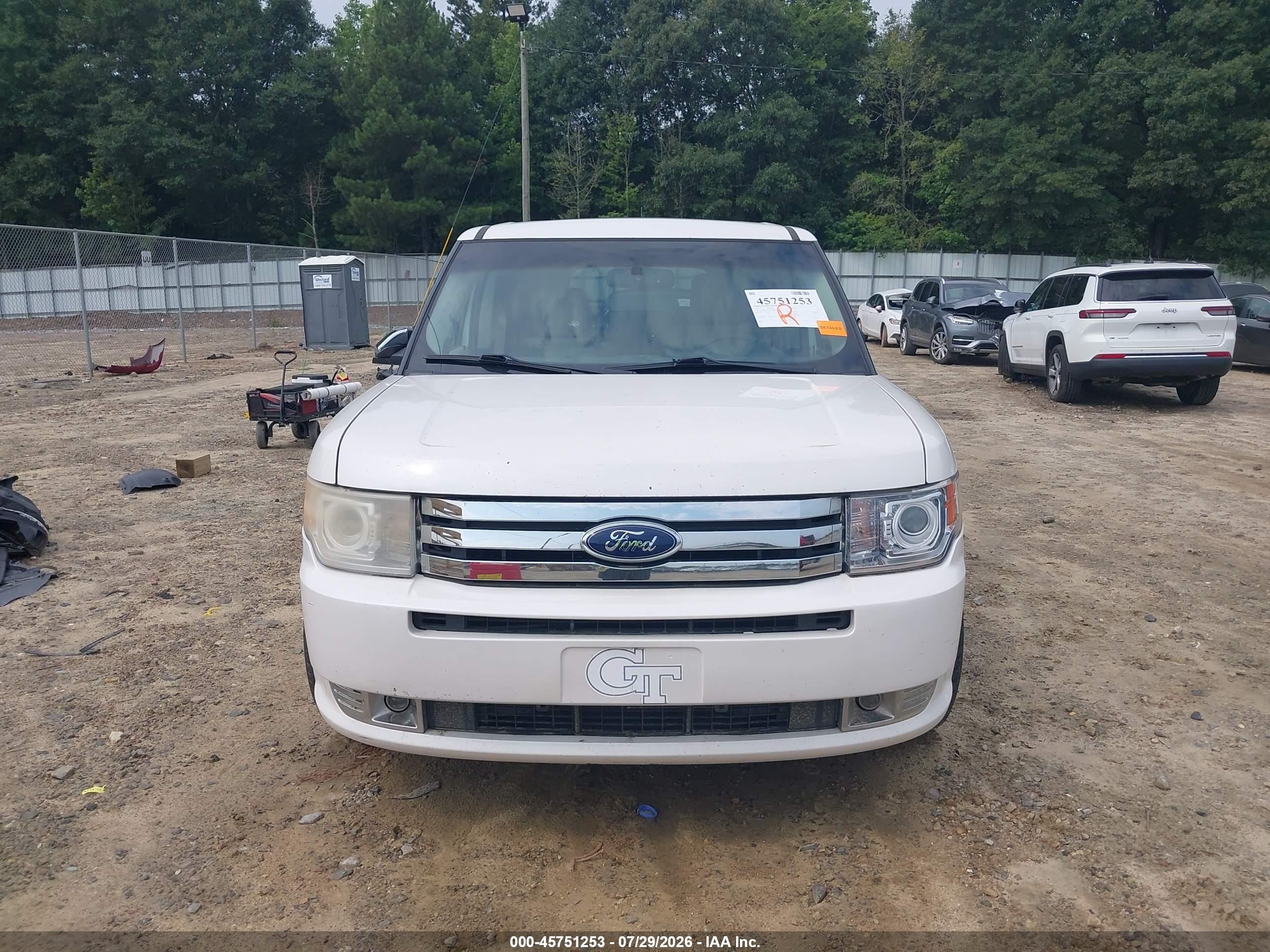 2011 Ford Flex Limited White vin: 2FMGK5DCXBBD04332