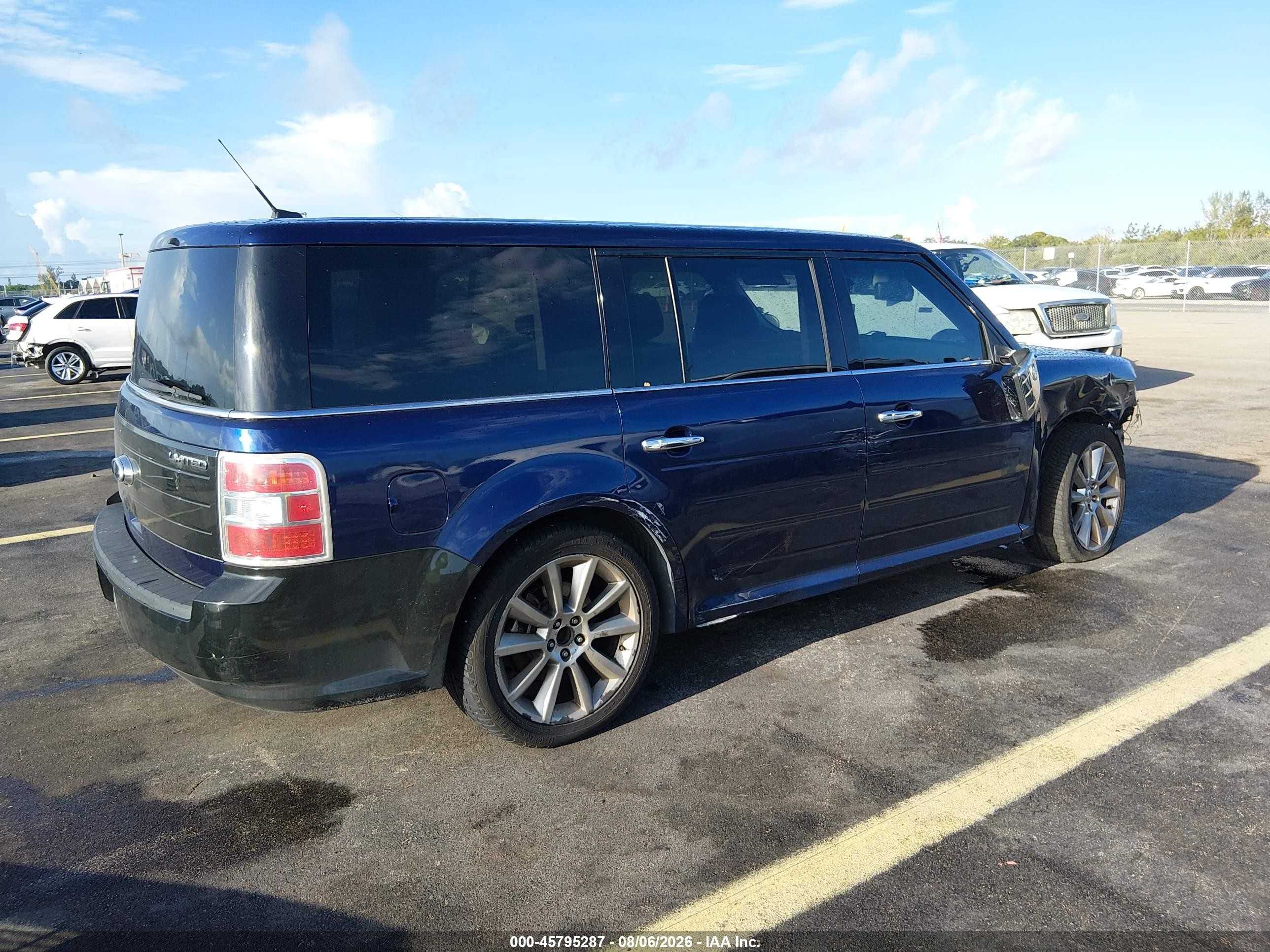 2011 Ford Flex Limited Blue vin: 2FMGK5DCXBBD08011